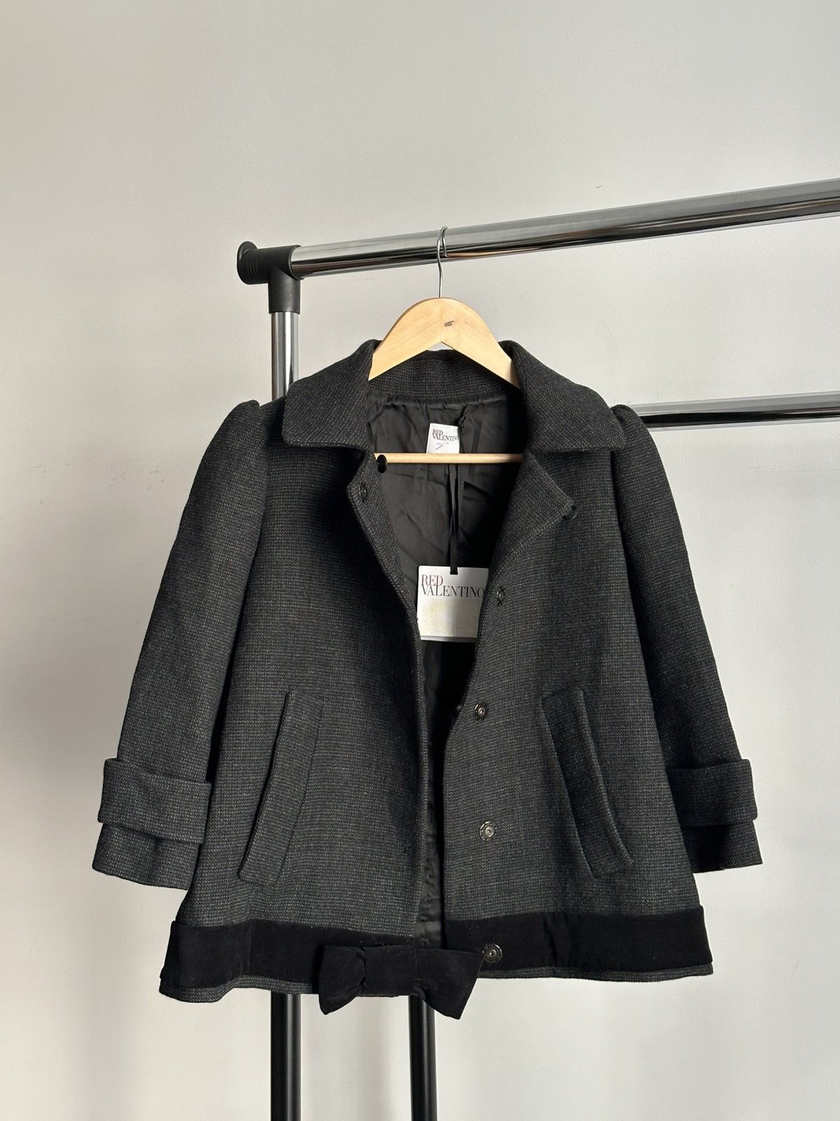 RED Valentino RED Valentino A-line Wool Coat Jacket NWT Size XS / US 0-2 / IT 36-38 - 4 Thumbnail