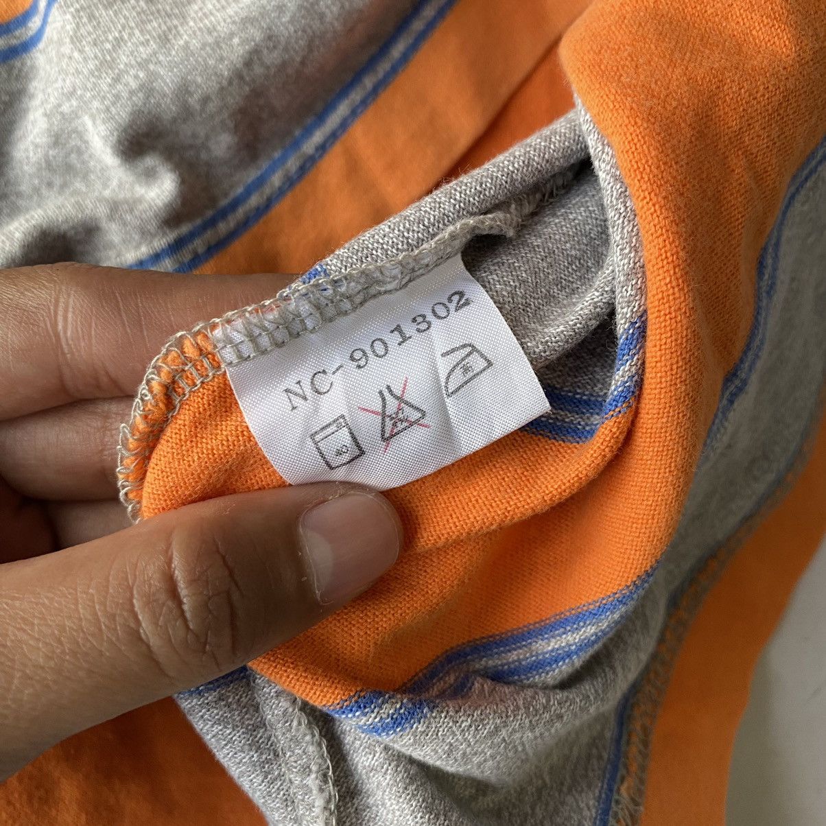 Japanese Brand × Nigel Cabourn × Vintage Nigel Cabourn Stripe Short Sleeve Hooded Size US XL / EU 56 / 4 - 7 Thumbnail