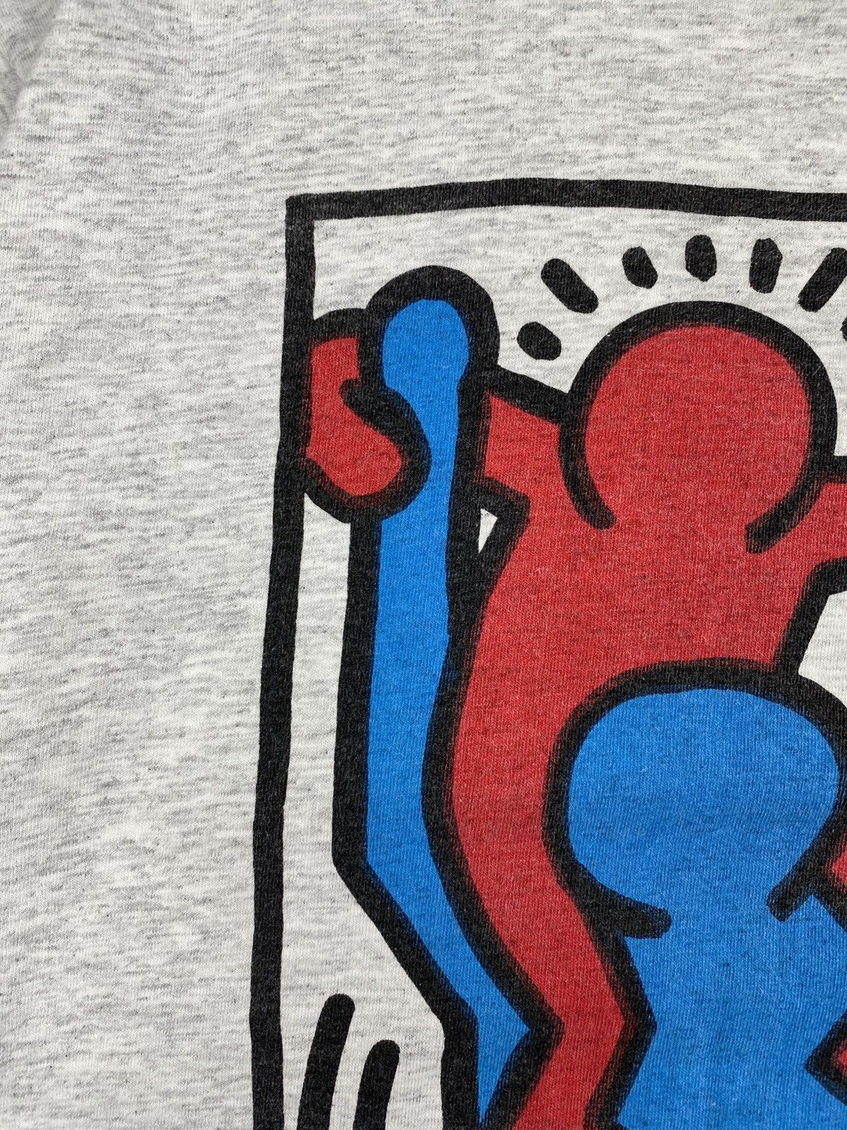Jerzees Vintage 90s Keith Haring Art Tshirt Size US XL / EU 56 / 4 - 3 Thumbnail