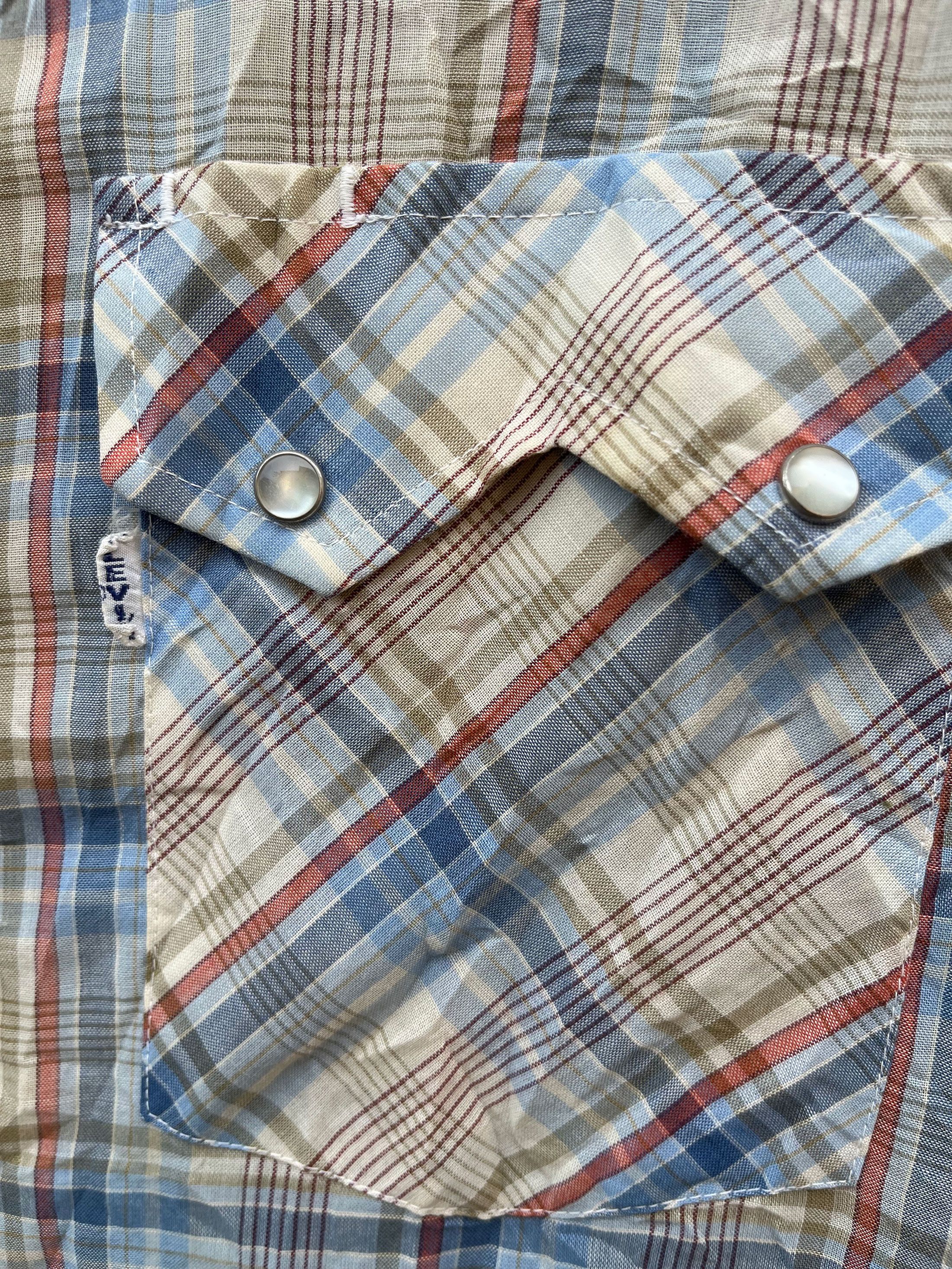 Other True Vintage Levis BiG E Pearl Snap Western Long Sleeve Size US L / EU 52-54 / 3 - 2 Thumbnail