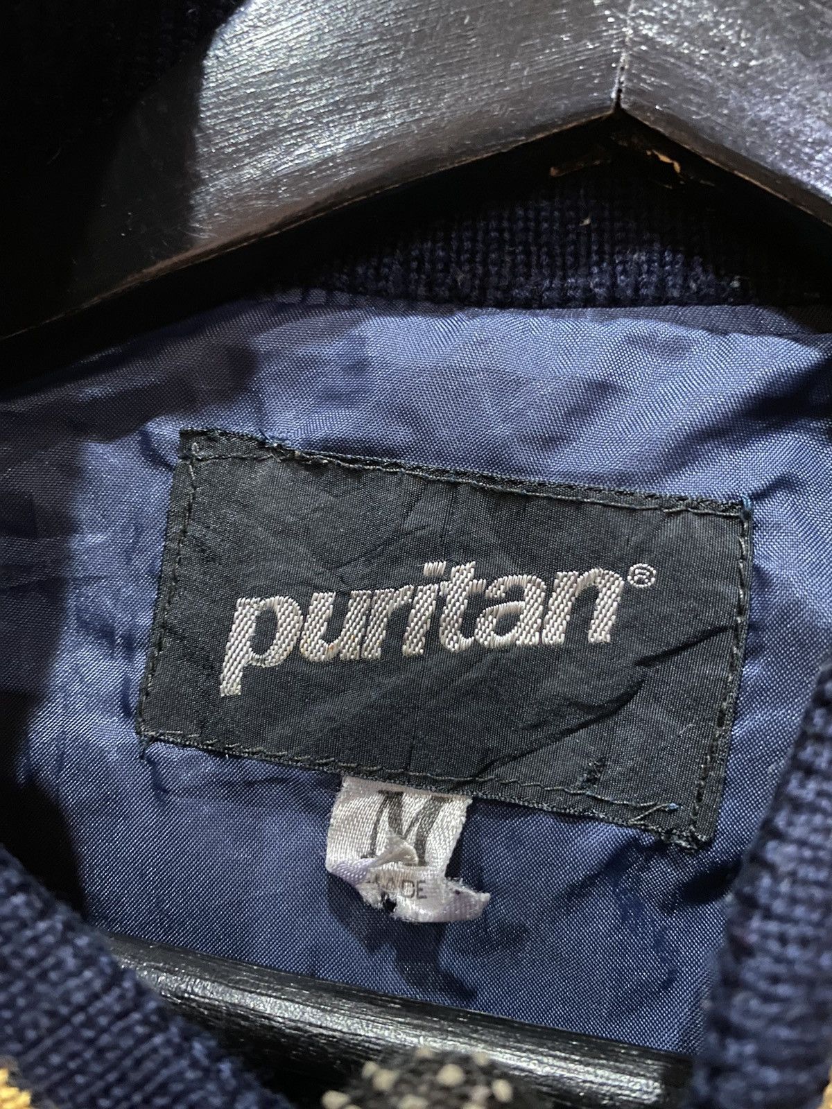 Puritan Vintage Puritan Varsity Jacket – Navy & Gold 1990s Classic Size US M / EU 48-50 / 2 - 7 Thumbnail