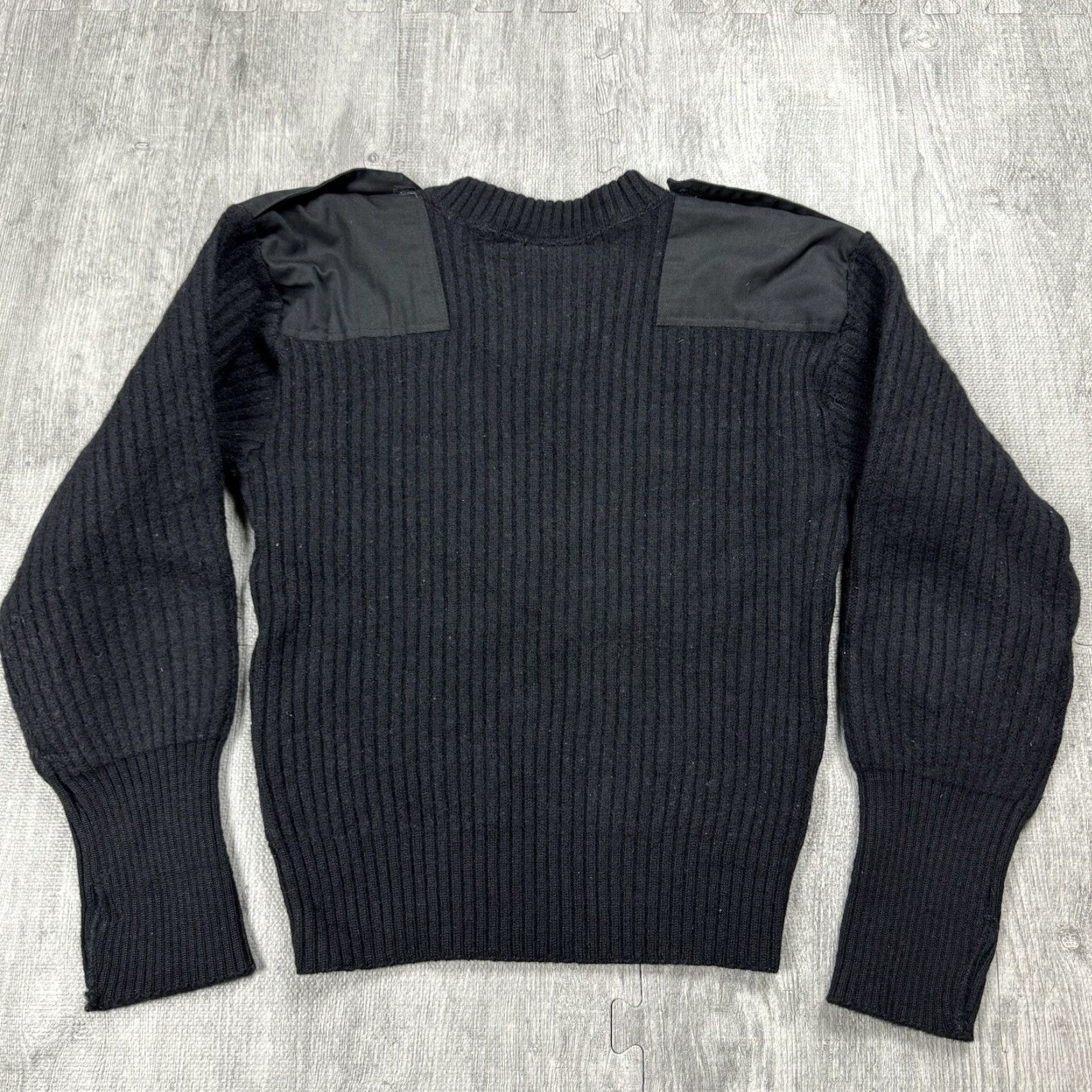 Commando VINTAGE Jack Young Wool Military Commando Sweater USA Made Black Sz M - Long Sleeve, Heavyweight, Breathable, Classic Fit, Solid Pattern, Men's Size US M / EU 48-50 / 2 - 8 Thumbnail
