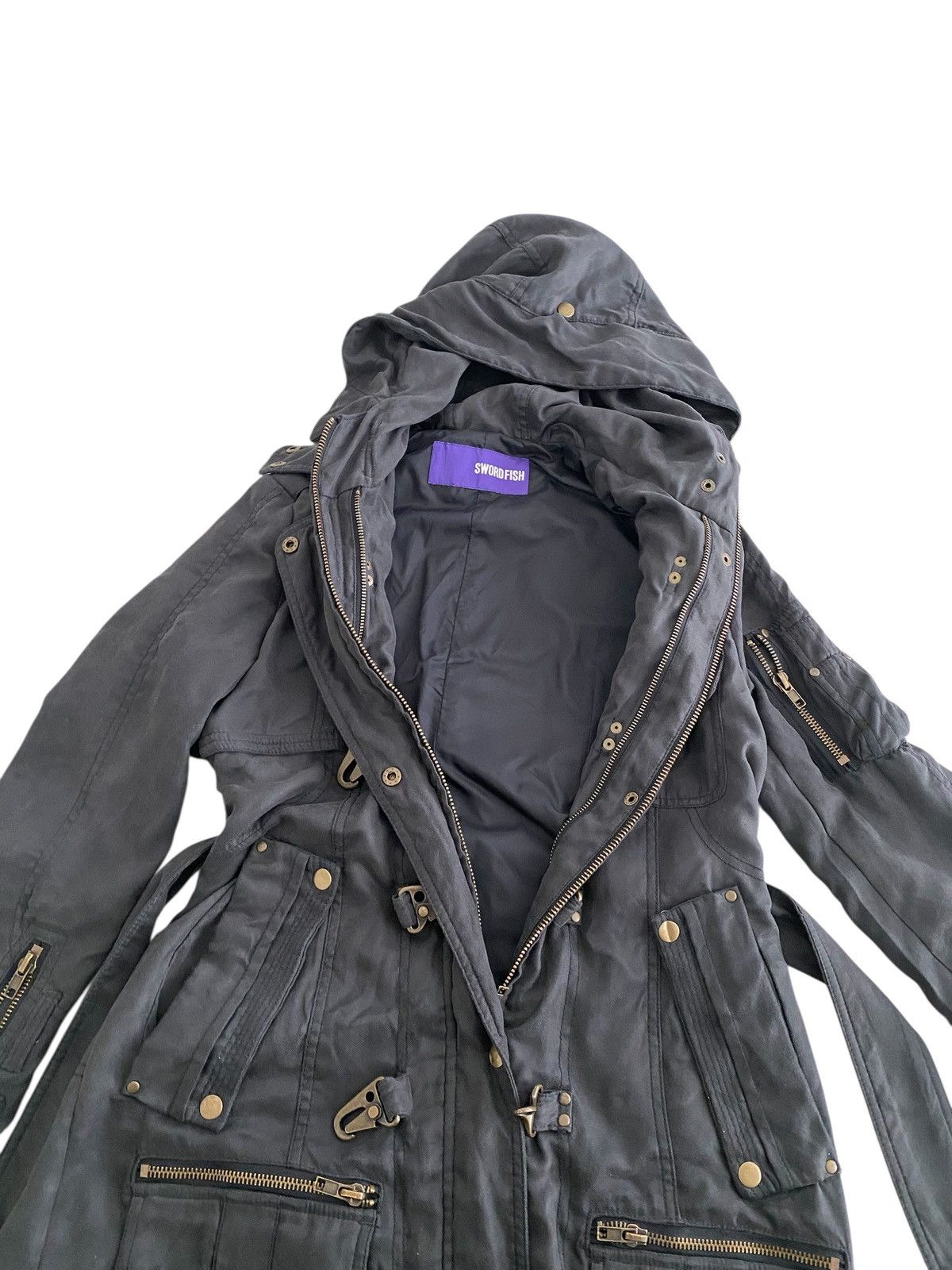 Hysteric Glamour × Japanese Brand × Le Grande Bleu (L.G.B.) 🇯🇵 SWORDFISH PUNK JACKET MULTIPOCKET DESIGN L.G.B HOODIE Size US M / EU 48-50 / 2 - 10 Thumbnail