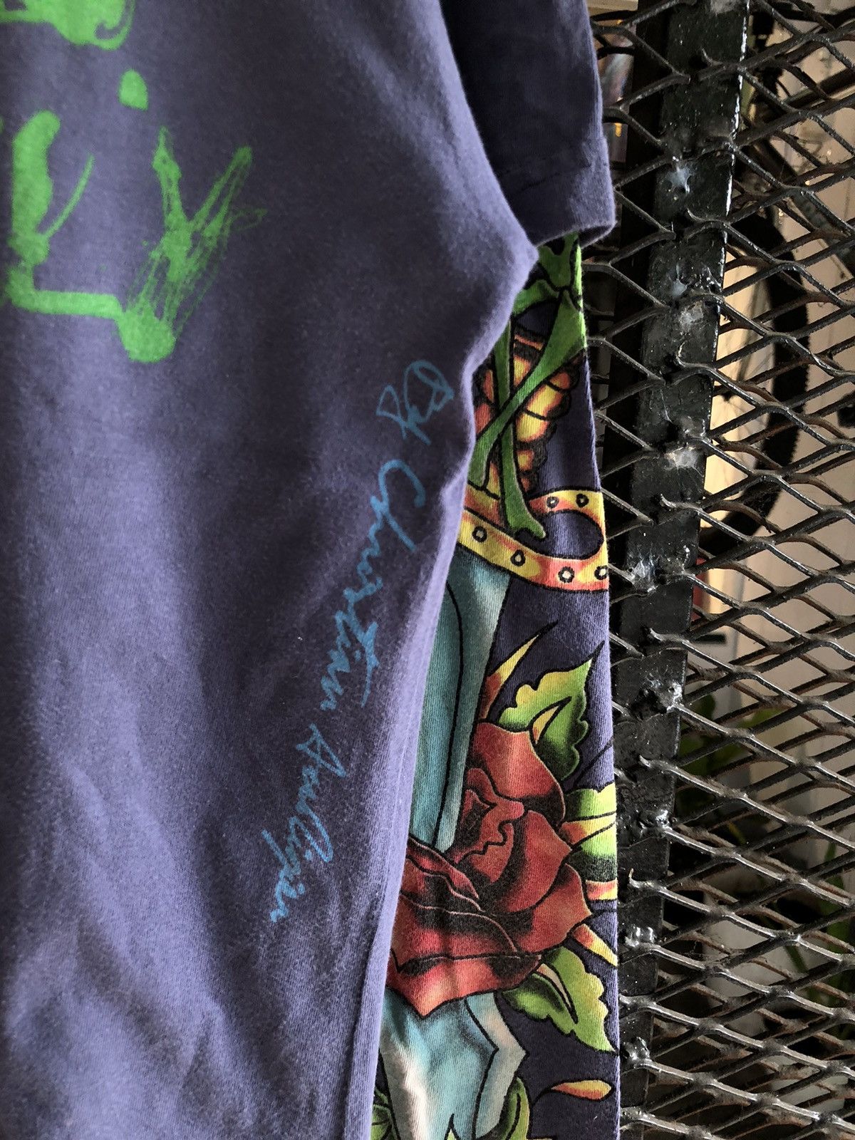 Ed Hardy × Japanese Brand × Vintage ED HARDY CHRISTIAN AUDIGIER “LOVE KILLS SLOWLY” LONG SLEEVE Size US L / EU 52-54 / 3 - 12 Thumbnail