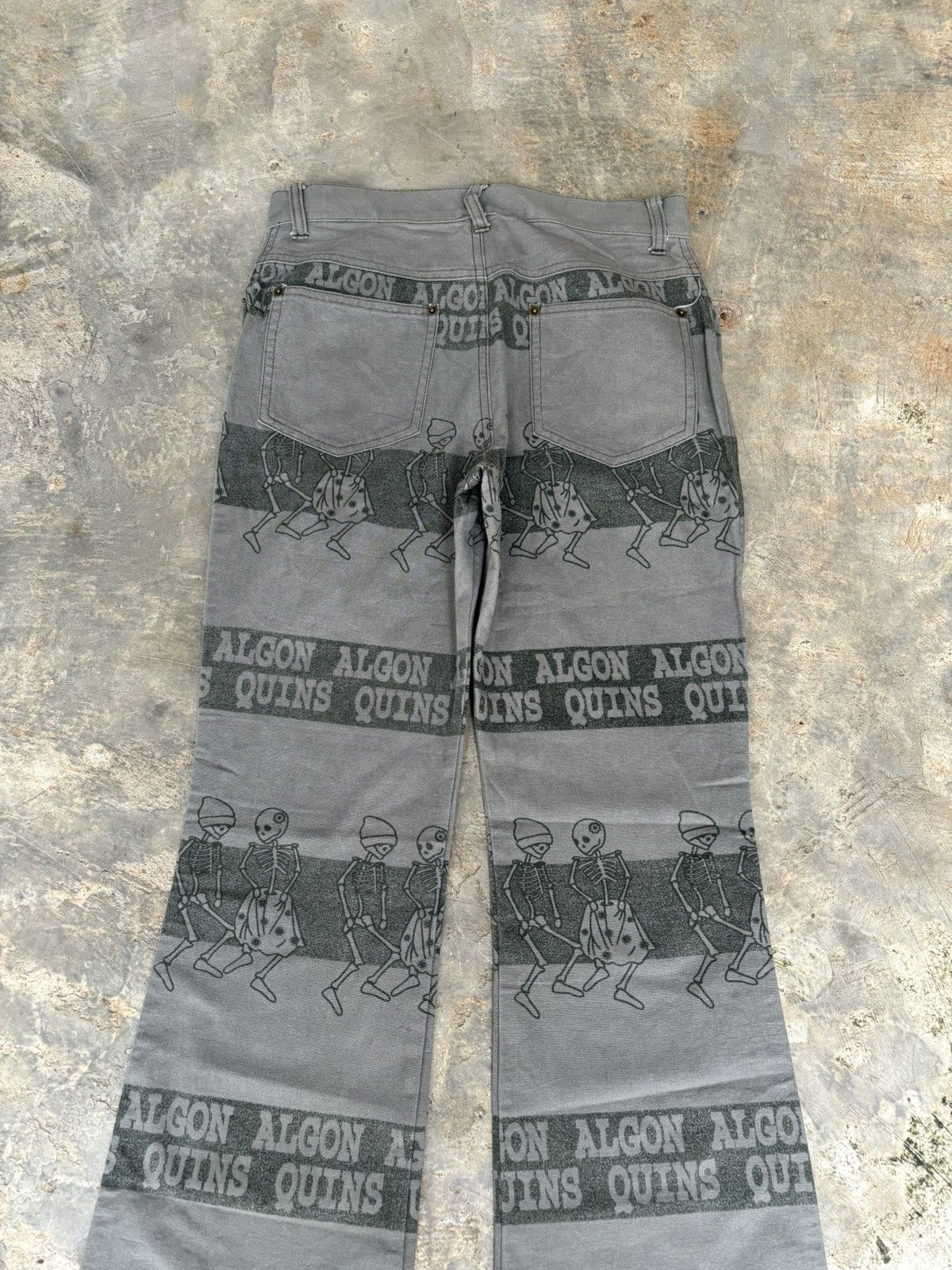 Hysteric Glamour Algonquins Skull Stripe Streetwear Style Pants Size US 28 / EU 44 - 4 Thumbnail