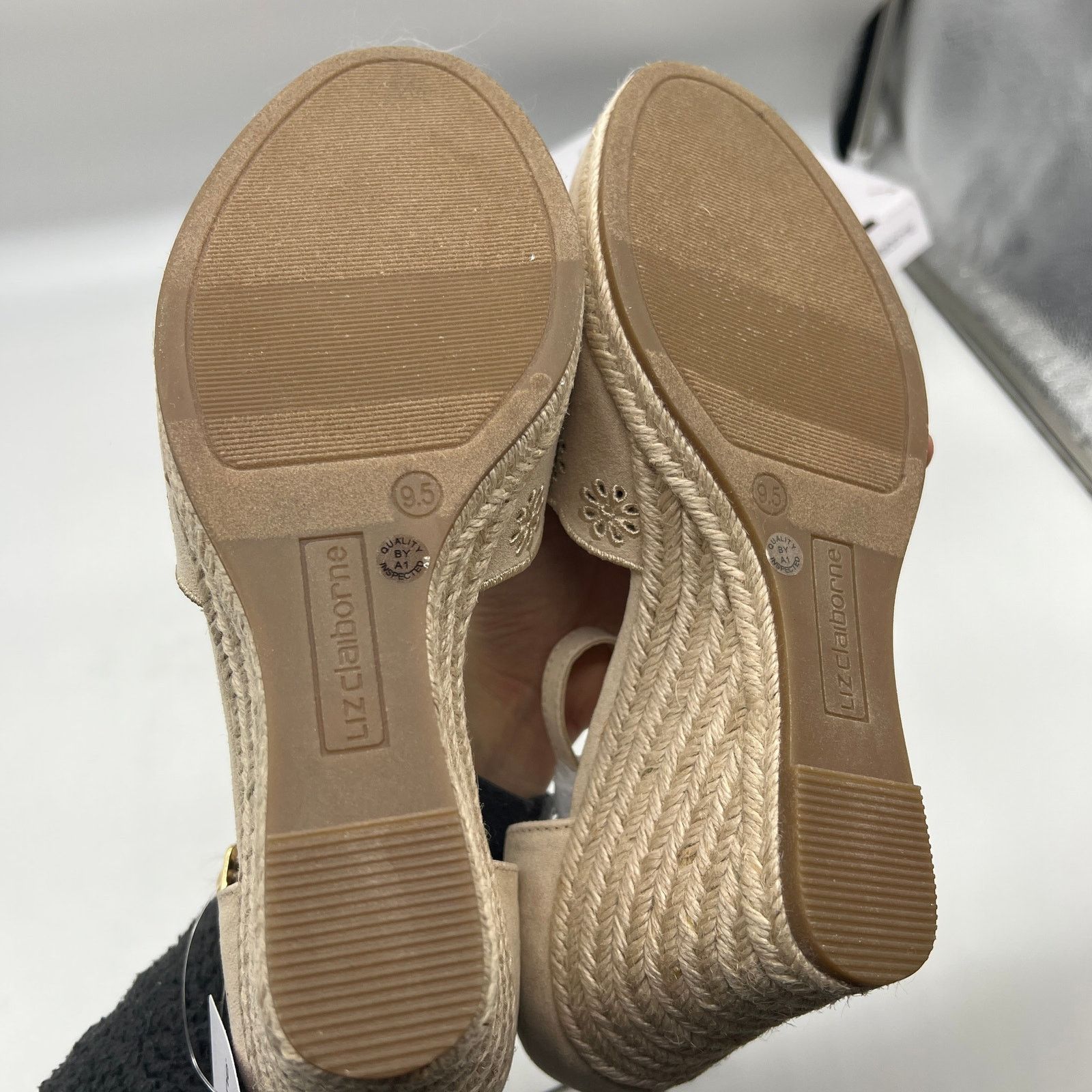 Other Liz Claiborne Morgan Women's Wedge Heels Cream Sand Size 9.5 Size US 9.5 / IT 39.5 - 11 Thumbnail