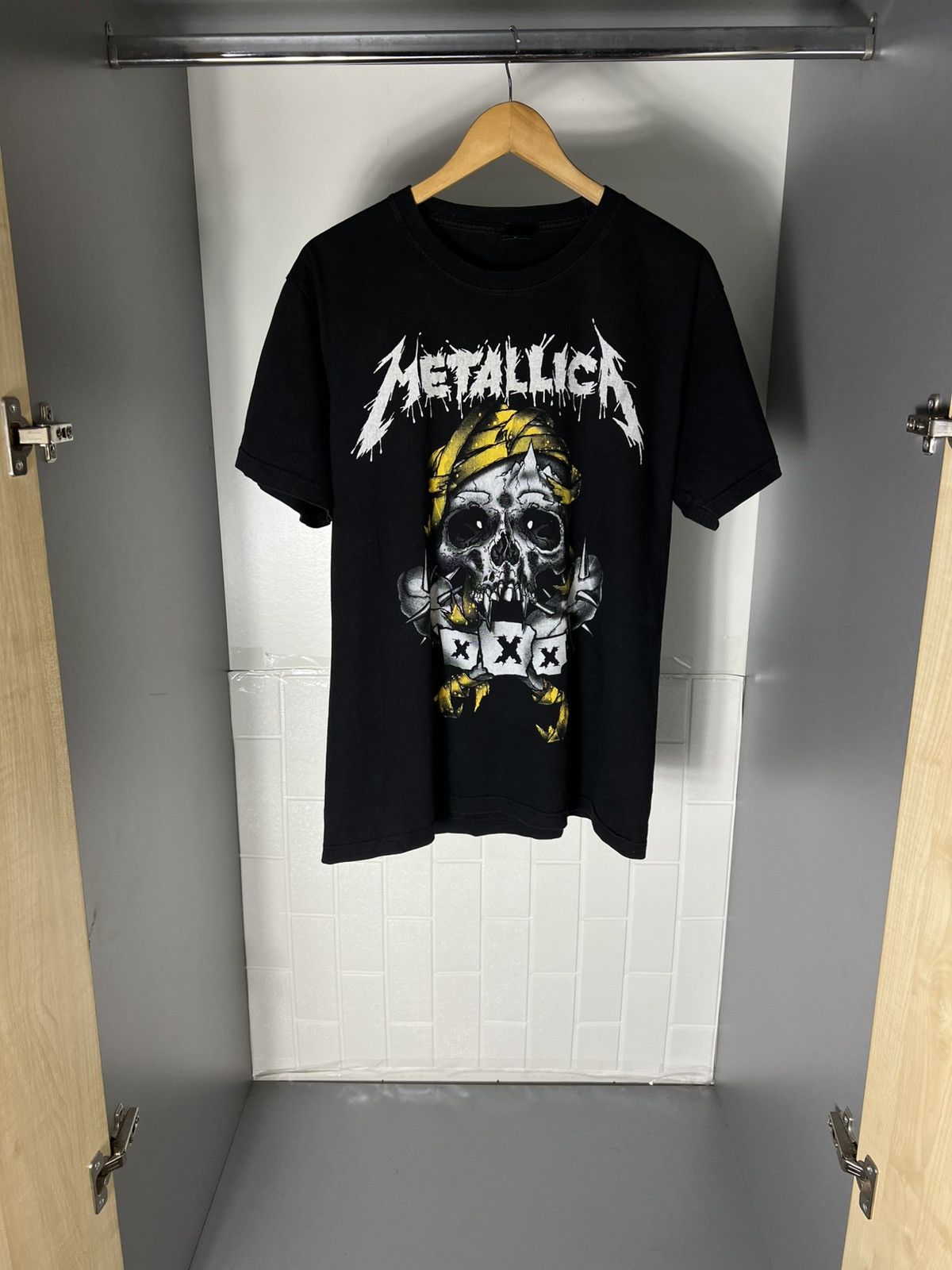 Band Tees VERY RARE METALLICA ROCK T-SHIRT DOUBLE PRINTED WORLD TOUR Size US L / EU 52-54 / 3 - 2 Thumbnail