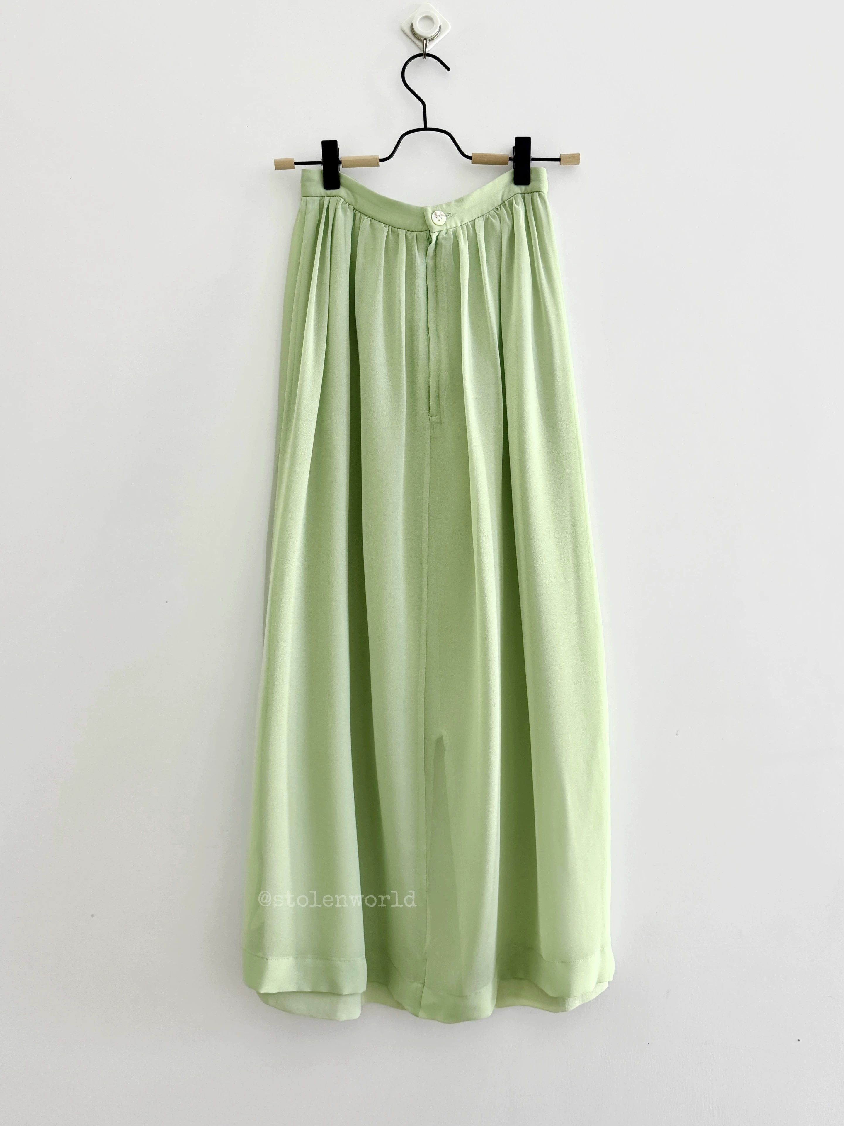 Comme des Garcons Comme des Garçons 1990 SS Emerald Green Chiffon Skirt Size 26" / US 2 / IT 38 - 4 Thumbnail