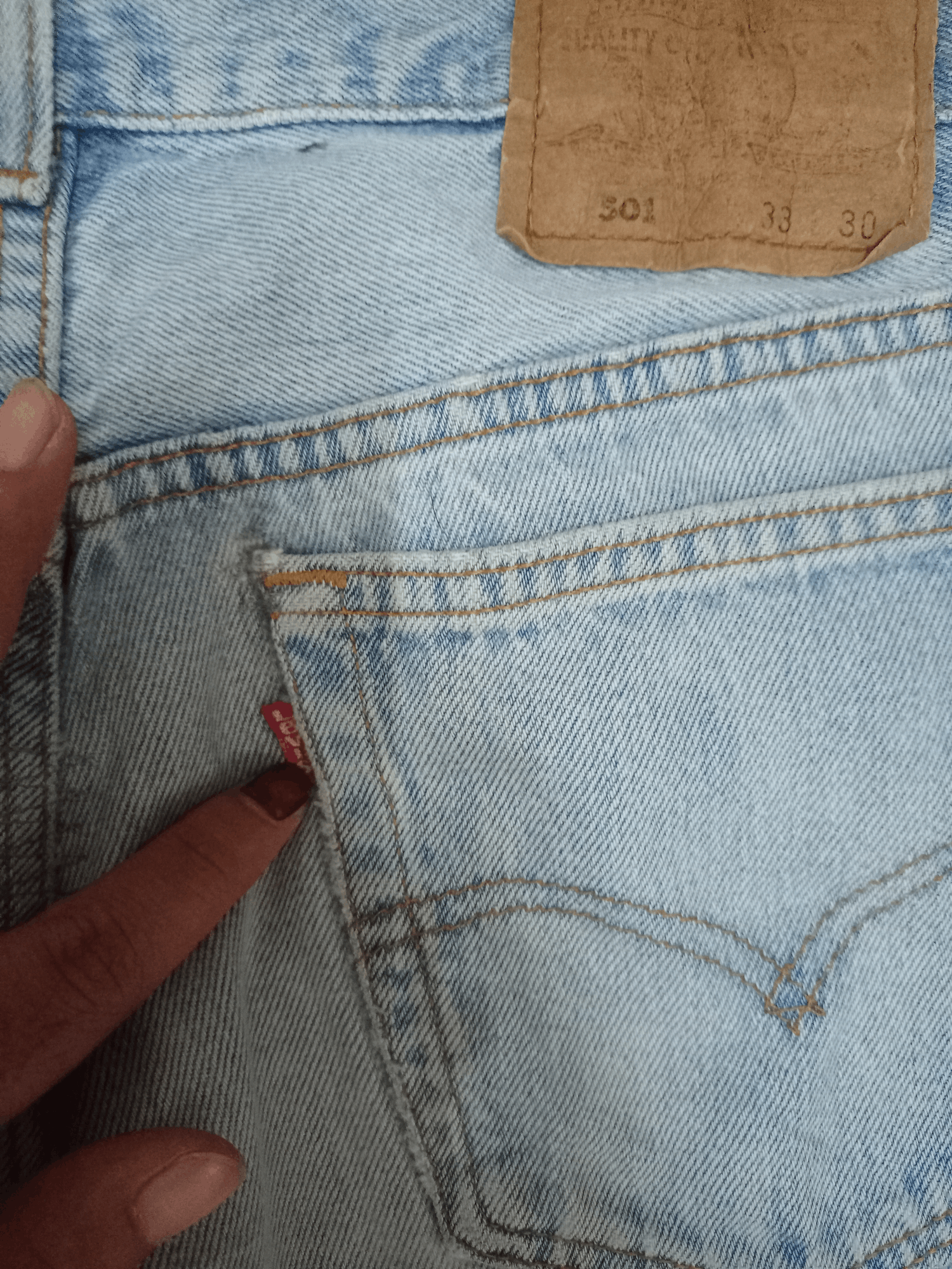 Levi's × Levi's Vintage Clothing Vintage 90s Levis 501 Distressed Loose Jeans 30x29 Size US 30 / EU 46 - 8 Thumbnail