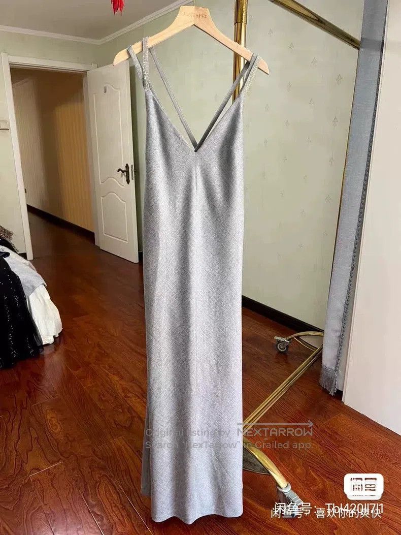 Brunello Cucinelli Brunello Cucinelli Absolutely beautiful woolen long dress Size S / US 4 / IT 40 - 2 Thumbnail
