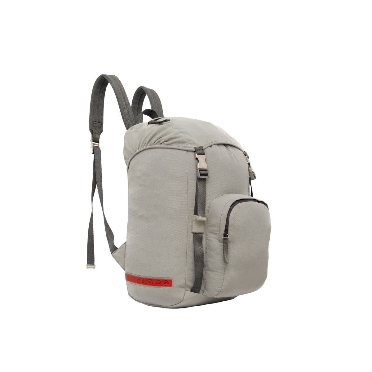 Prada RARE VTG PRADA 1999SS Linea Rossa Big Tab Backpack Grey Size ONE SIZE - 1 Thumbnail