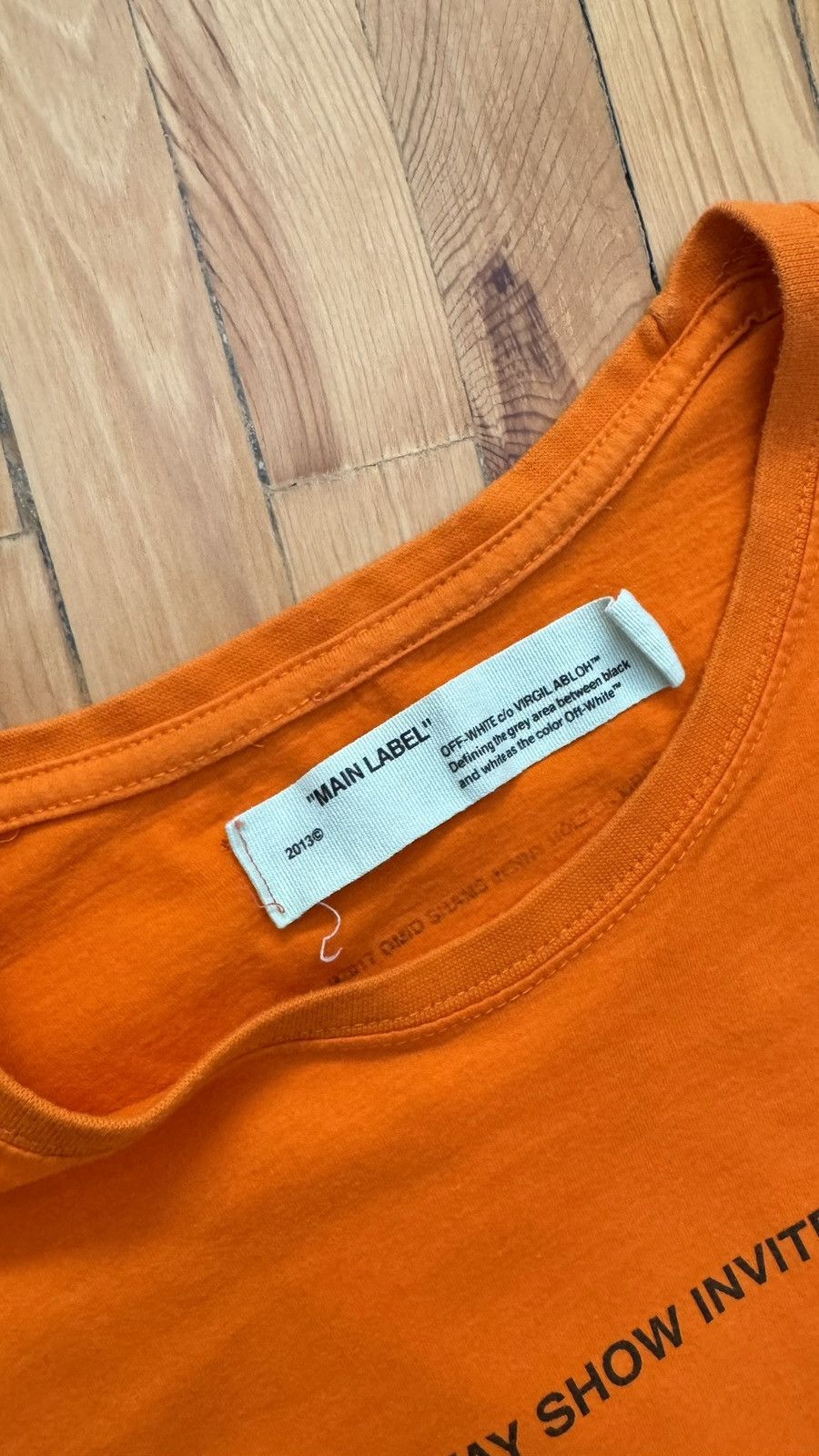 Off-White OffWhite “I’ll never forgive the ocean” show invite tshirt Size US L / EU 52-54 / 3 - 3 Thumbnail