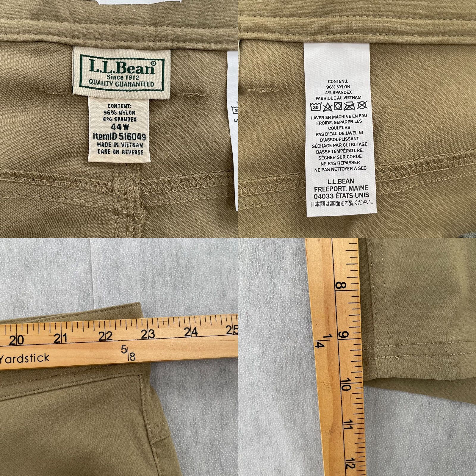 Vintage VINTAGE L.L. Bean Shorts Men 44 Khaki Chino Stretch 5-Pocket Casual Summer Size US 44 / EU 60 - 8 Thumbnail