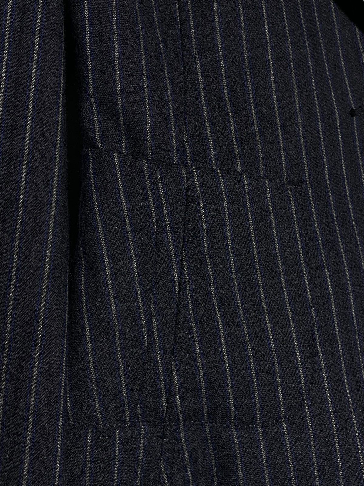 Armani Vintage Armani Jeans Wool Striped Suit Balzer + Pants Womens Size M / US 6-8 / IT 42-44 - 11 Thumbnail