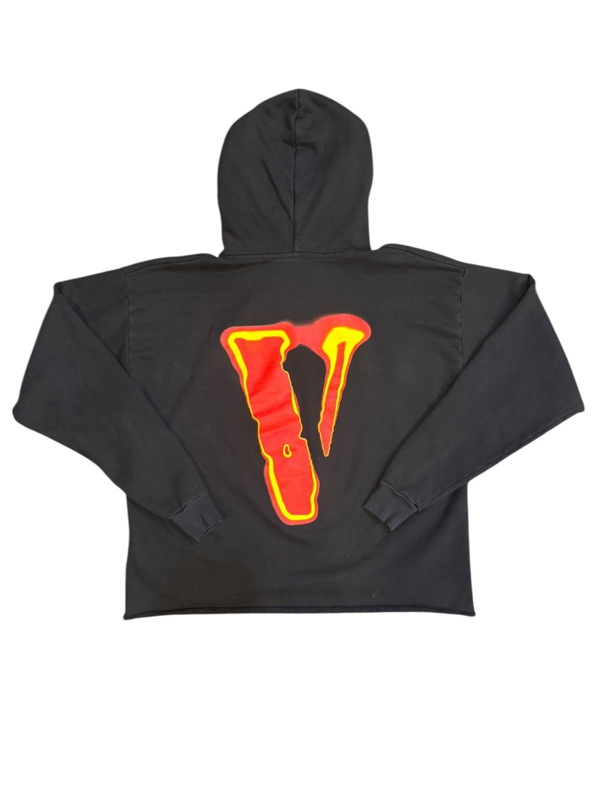 Vlone VLone Devil Spit Hoodie Oversized Crop Black M Size US M / EU 48-50 / 2 - 5 Thumbnail