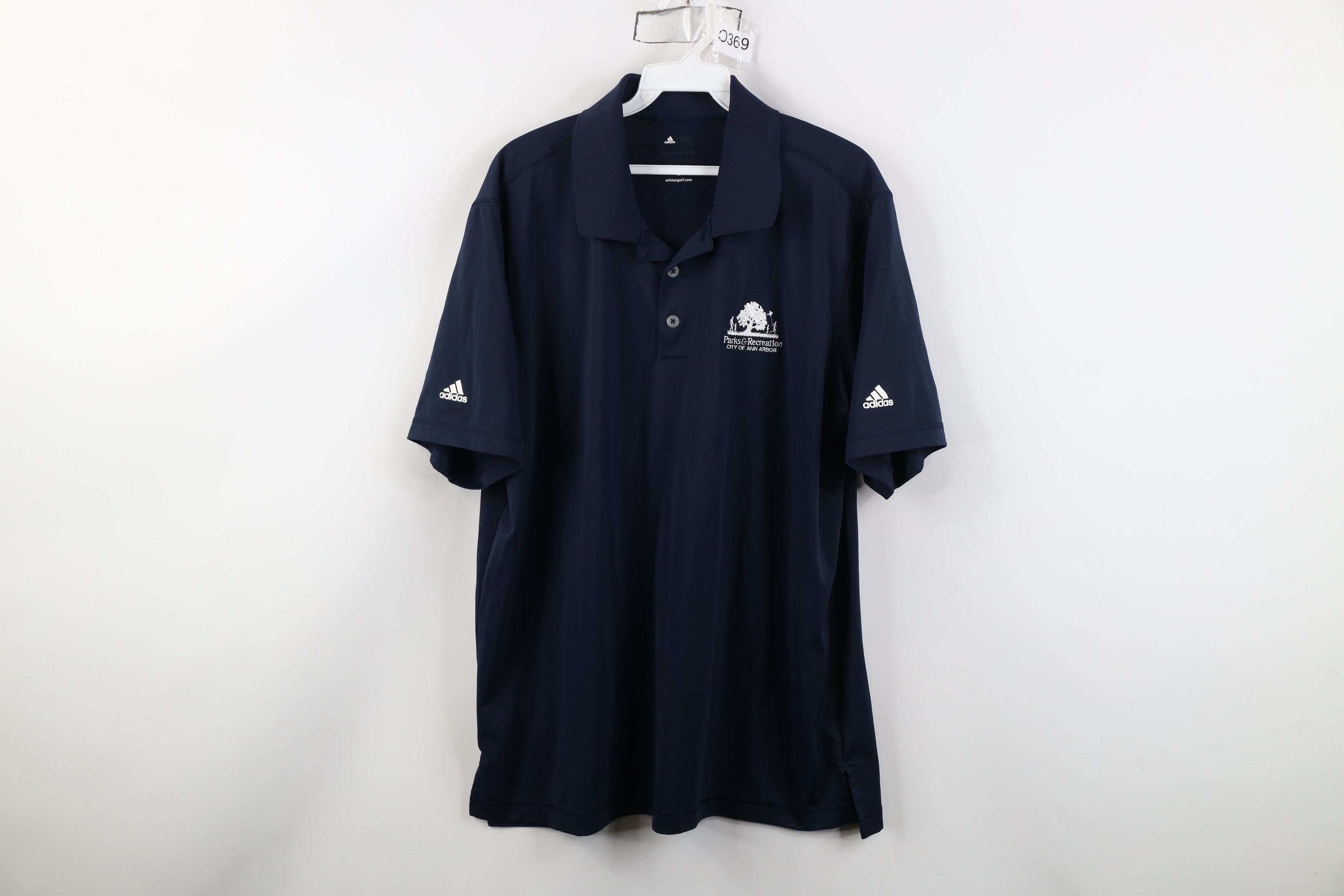 Adidas Adidas Golf Ann Arbor Parks and Recreation Polo Shirt Blue Size US L / EU 52-54 / 3 - 1 Thumbnail