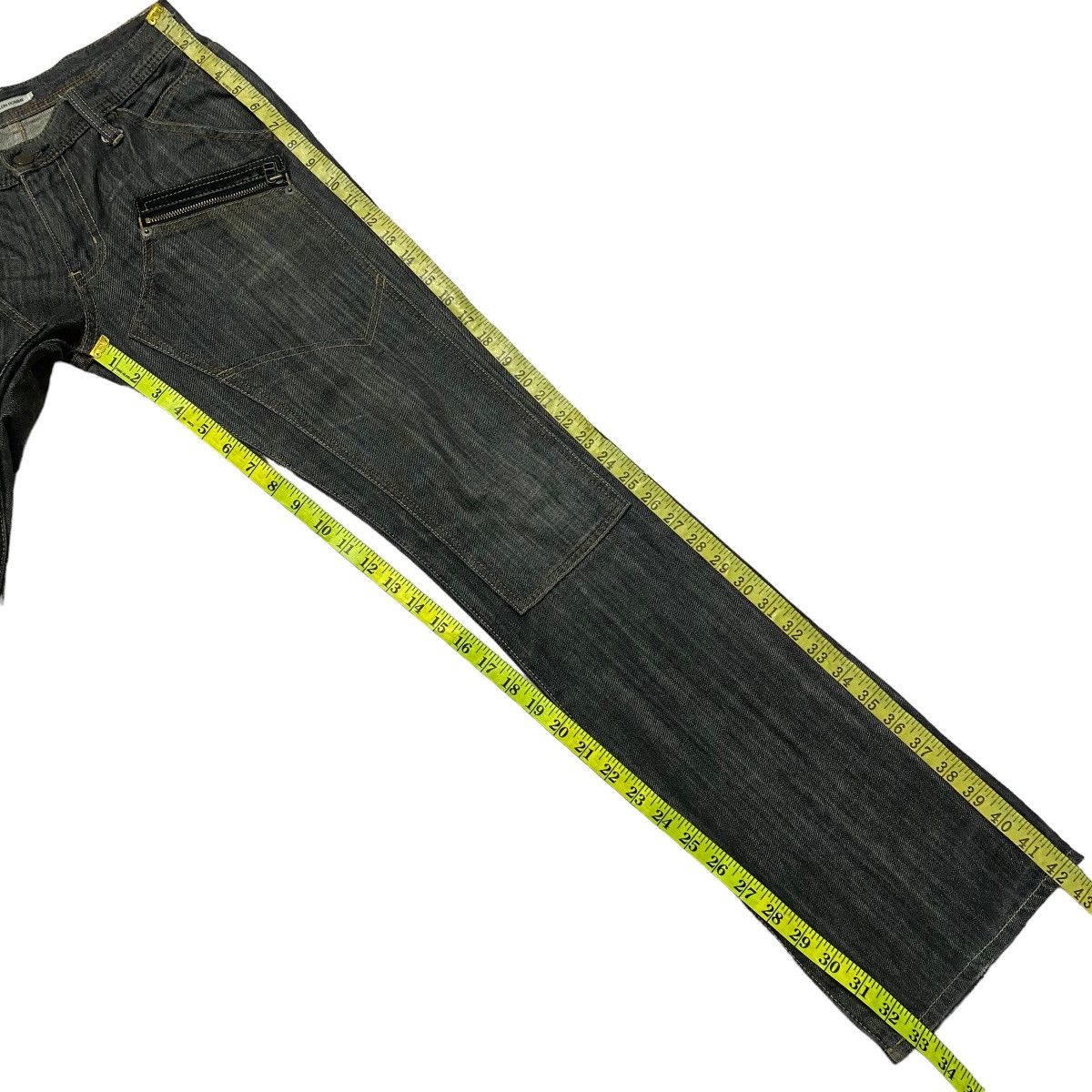 Michel Klein MK Michel Klein Homme Denim Flare Double knee Jeans Size US 30 / EU 46 - 22 Thumbnail