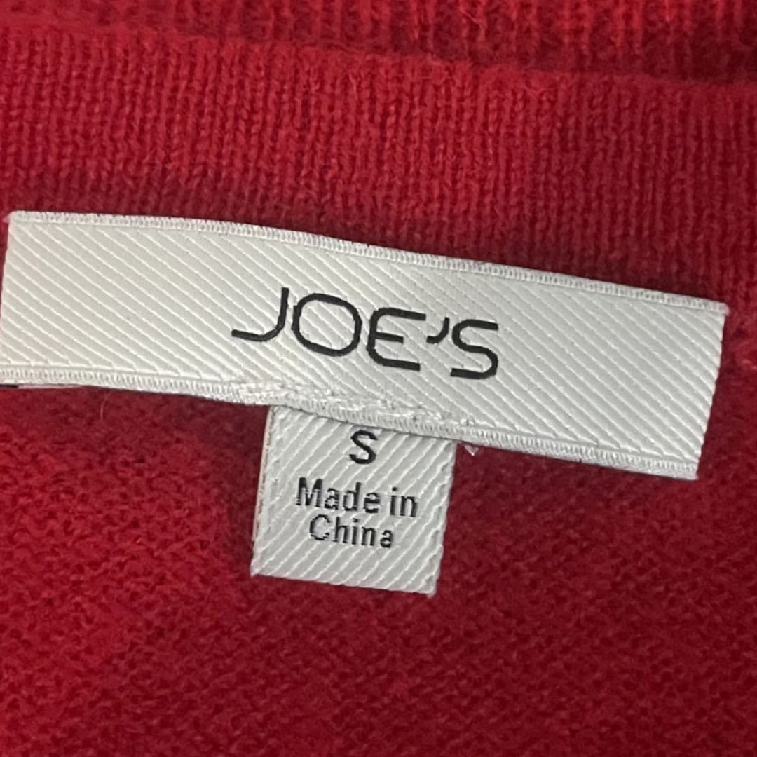 Joe's the Dani Cashmere Button Crop Cardigan Holiday Red Small Size S / US 4 / IT 40 - 3 Thumbnail