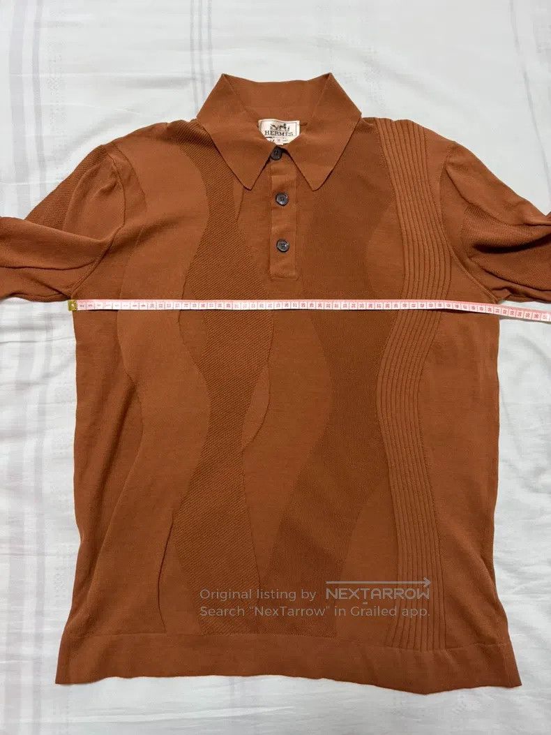 Hermes Hermes Knitted short-sleeved shirt Size US M / EU 48-50 / 2 - 4 Thumbnail
