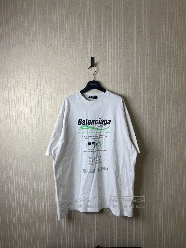 Balenciaga Balenciaga Eco-Friendly Short Sleeve Size US S / EU 44-46 / 1 - 1 Thumbnail
