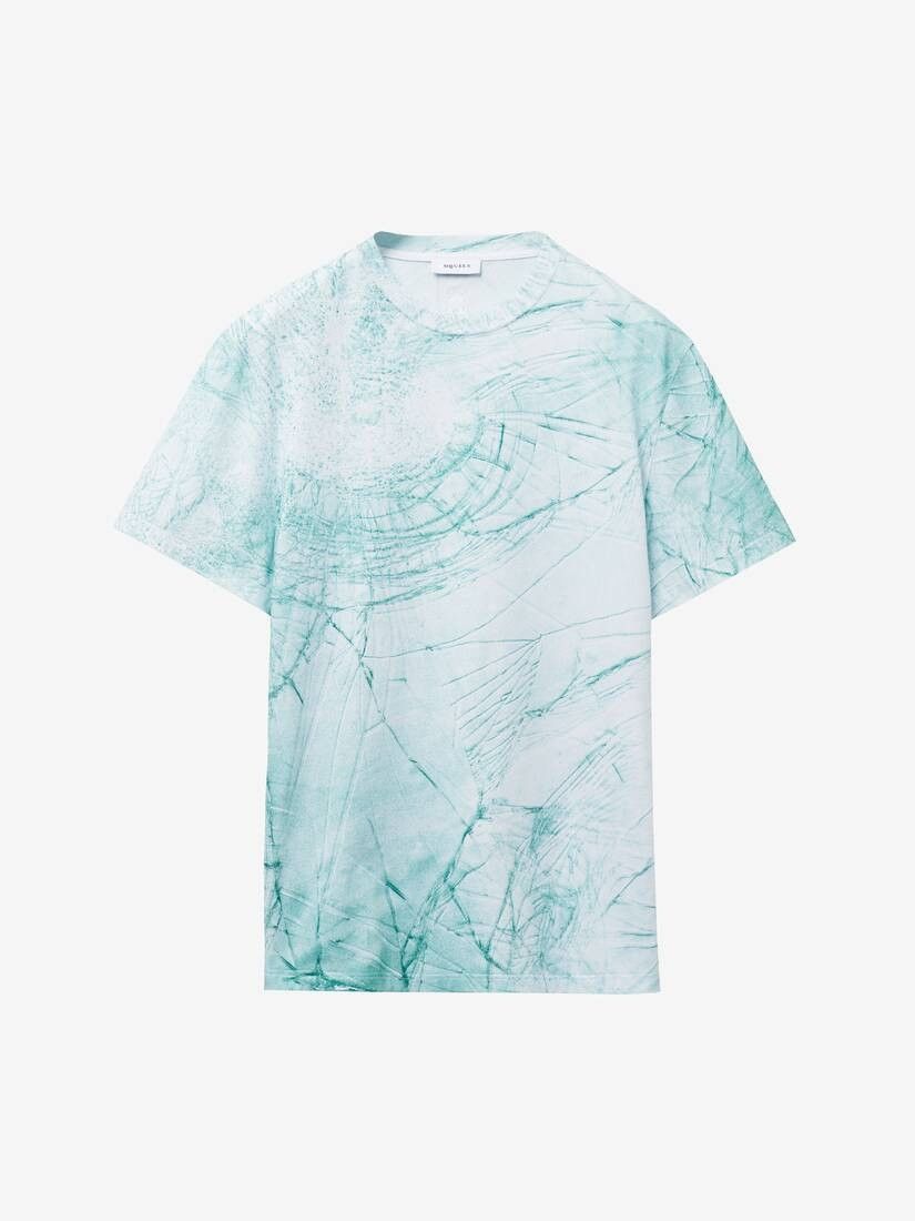 o1w1db10925 Smashed Screen T-shirt in Blue