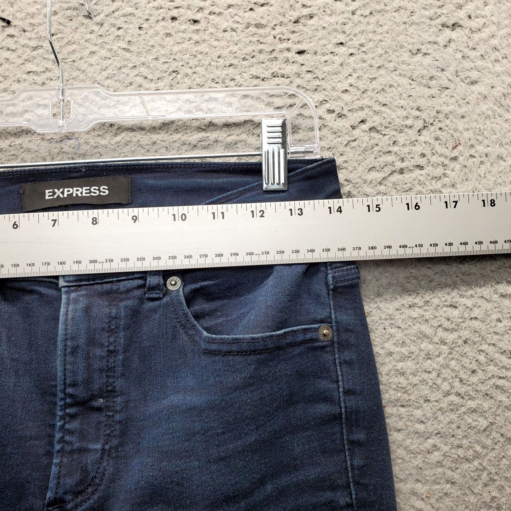 Express Express Jeans Womens 2S Blue Denim High-Rise Skinny Leg 2 Stretch 5-Pocket Regular Size 2 Size 26" / US 2 / IT 38 - 6 Thumbnail