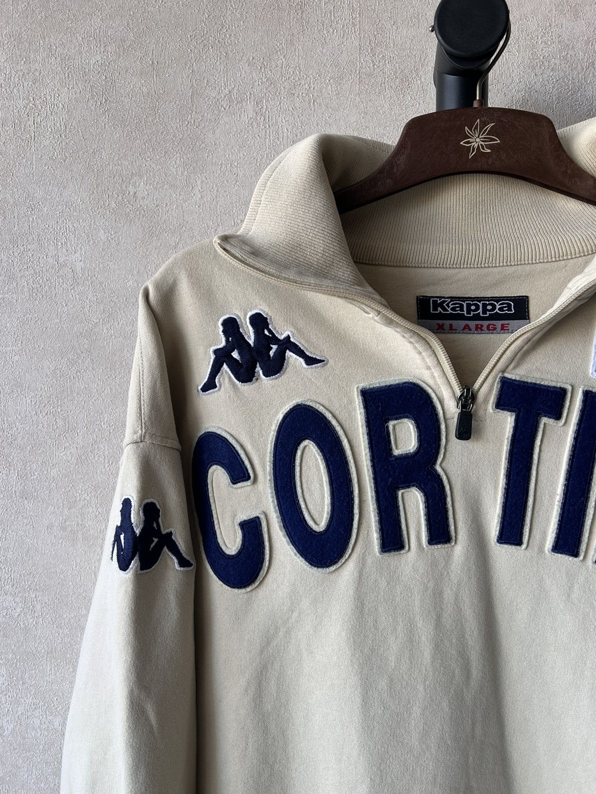 Kappa Vintage Y2K Kappa Italy Cortina 1/4 Zip Sweatshirt Size US L / EU 52-54 / 3 - 6 Thumbnail