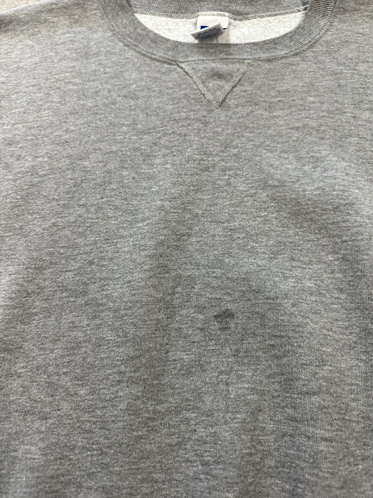Russell Athletic Vintage 90s Russell Athletic Grey Blank Sweatshirt Size US XL / EU 56 / 4 - 4 Thumbnail