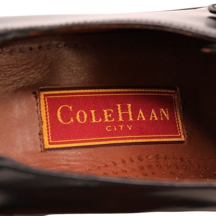 Cole Haan Cole Haan Mens 10D Black Leather Monk Strap Loafers Buckle Size US 10 / EU 43 - 4 Thumbnail