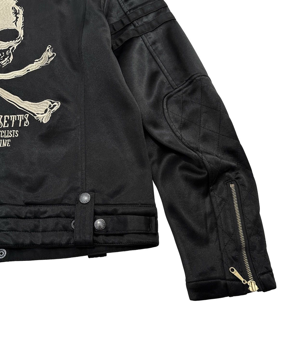 Vanson Leathers Vanson Cotton Skull Cross Biker Cafe Racer Jacket Size US XL / EU 56 / 4 - 11 Thumbnail
