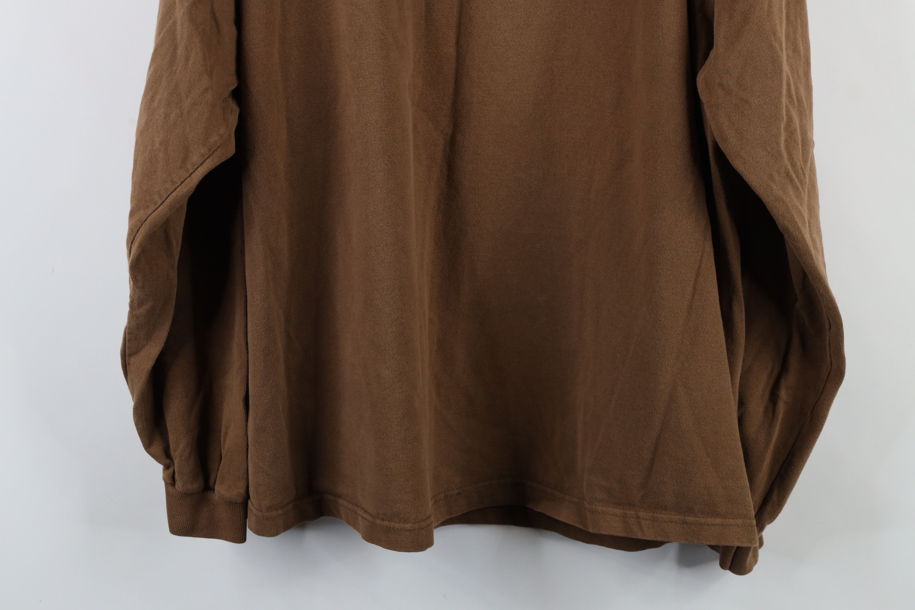 Vintage Vintage 90s Island Mock Neck Long Sleeve T-Shirt Brown USA Size US XL / EU 56 / 4 - 11 Thumbnail