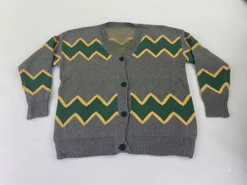 image of Art x Cardigan New Modish Zigzag Cardigan Knitwear Sweatshirt Jumper in Mix, Men's (Size Medium)