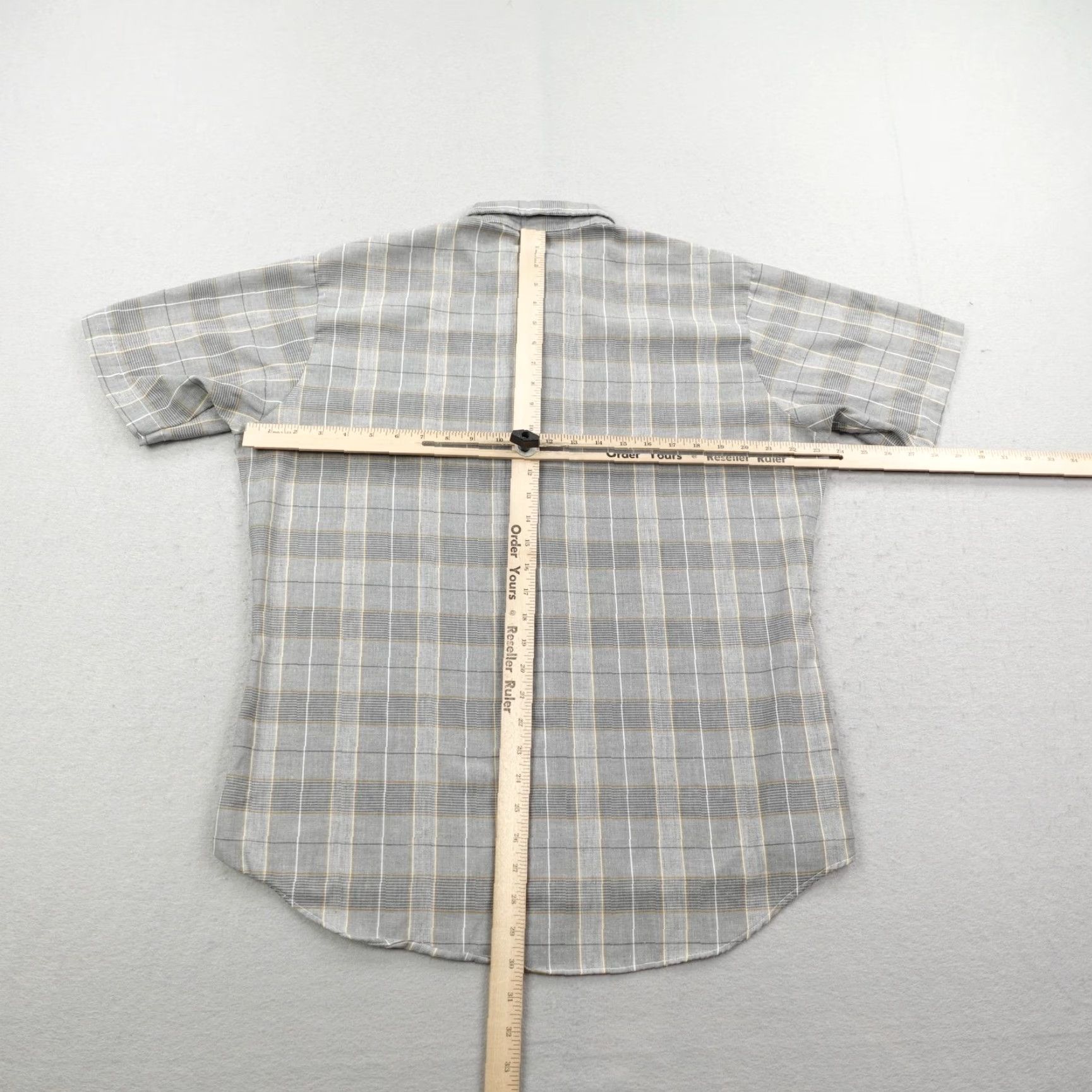 Wrangler Vintage Wrangler Shirt Mens Large Gray Plaid Button Up Western Cowboy Rodeo 80s Size US L / EU 52-54 / 3 - 5 Thumbnail