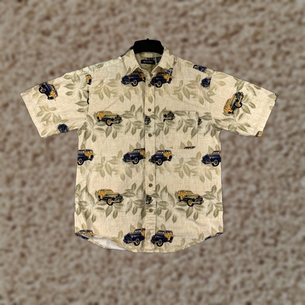 Vintage VINTAGE Puritan Shirt Men Medium Beige Floral Aloha Hawaiian Button-Up Shirt Mens Size US M / EU 48-50 / 2 - 1 Thumbnail