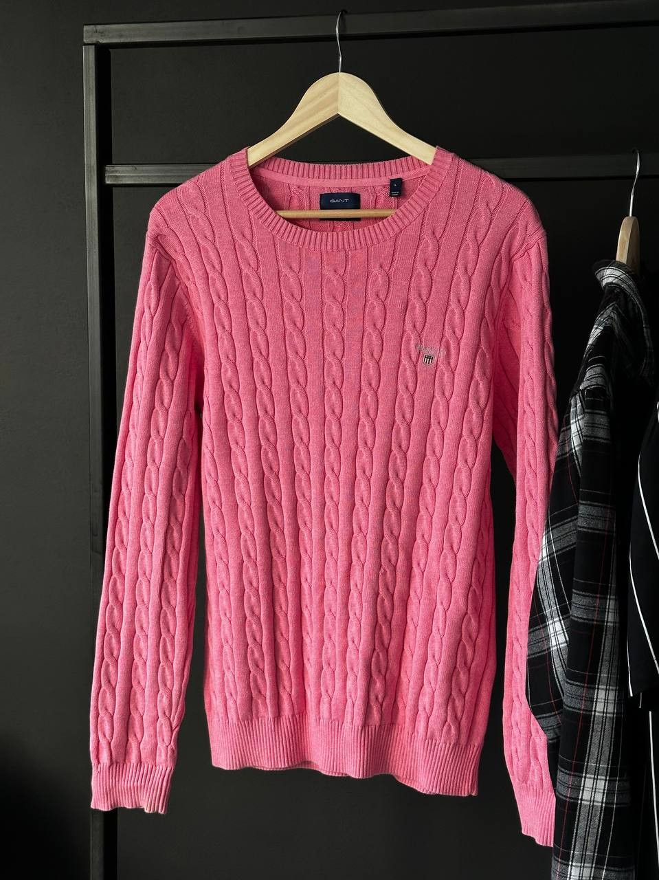 Gant Gant Cable Knit Pink Old Money Sweater Size L Size US L / EU 52-54 / 3 - 1 Thumbnail