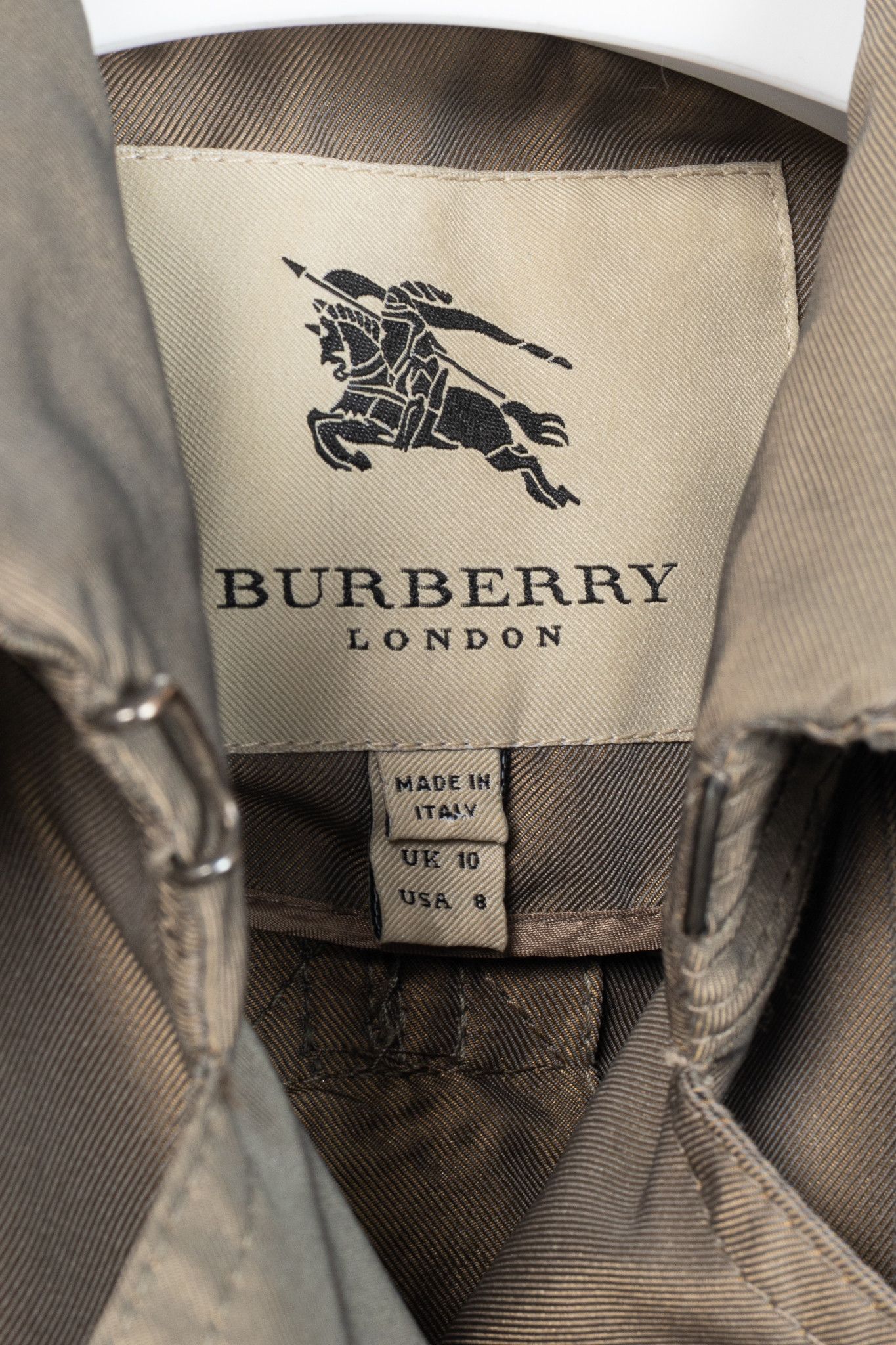 Burberry Burberry Taffeta Double-Breasted Belted Short Trench Jacket Size M / US 6-8 / IT 42-44 - 4 Thumbnail