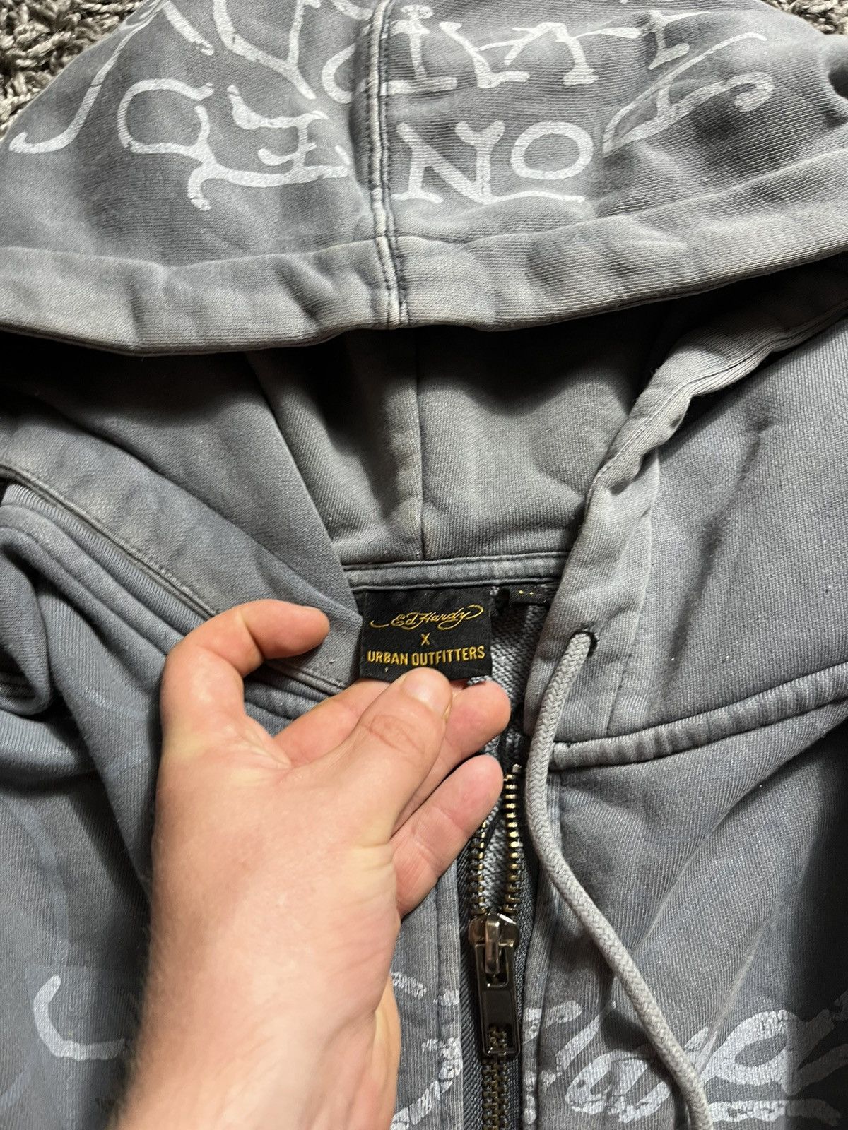 Christian Audigier Ed Hardy x Urban Outfitters Zip Hoodie Oversized Y2K Size US M / EU 48-50 / 2 - 4 Thumbnail