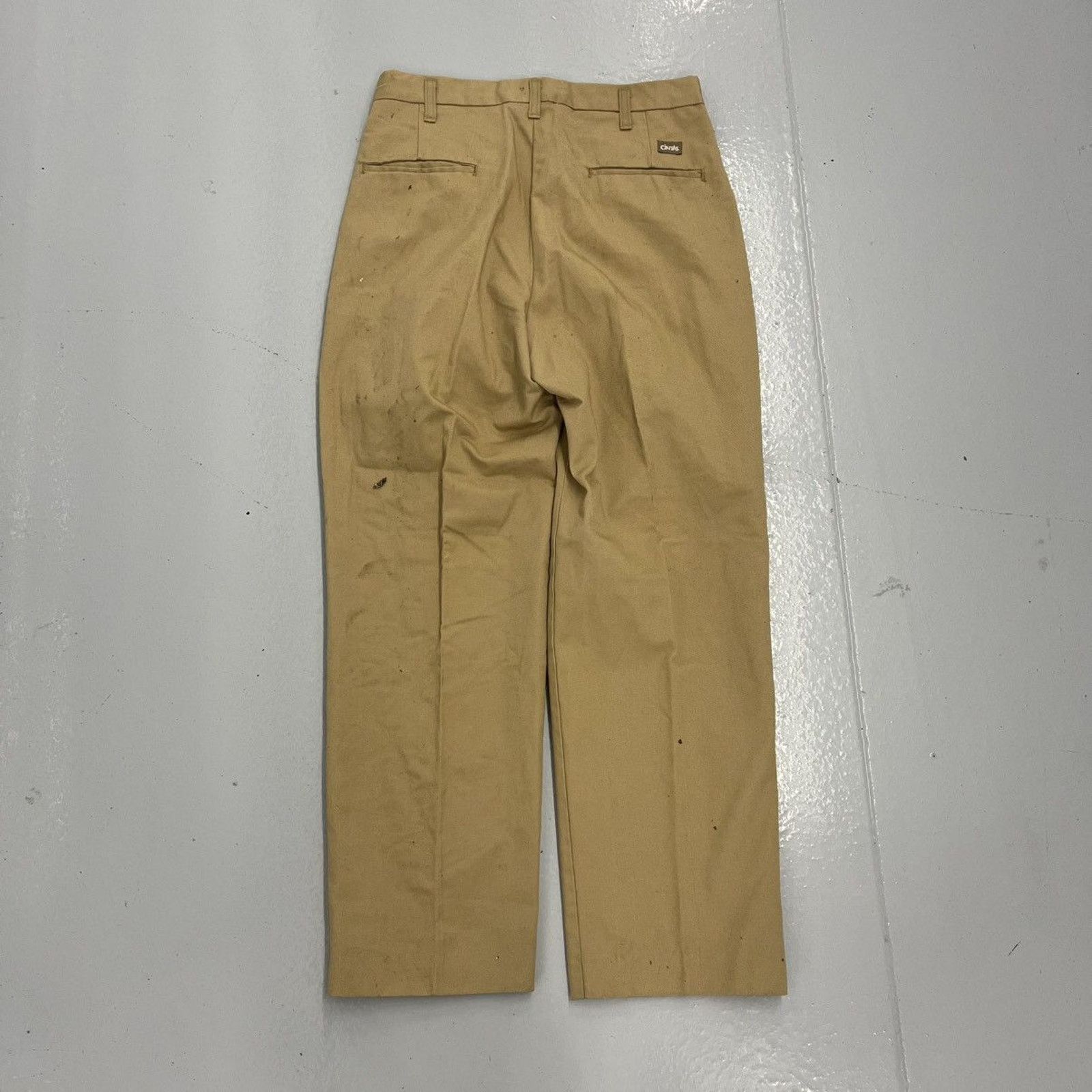 Other Vintage 70s 80s Cintas Tan Canvas Workwear Chinos 29x27 Size US 29 - 4 Thumbnail