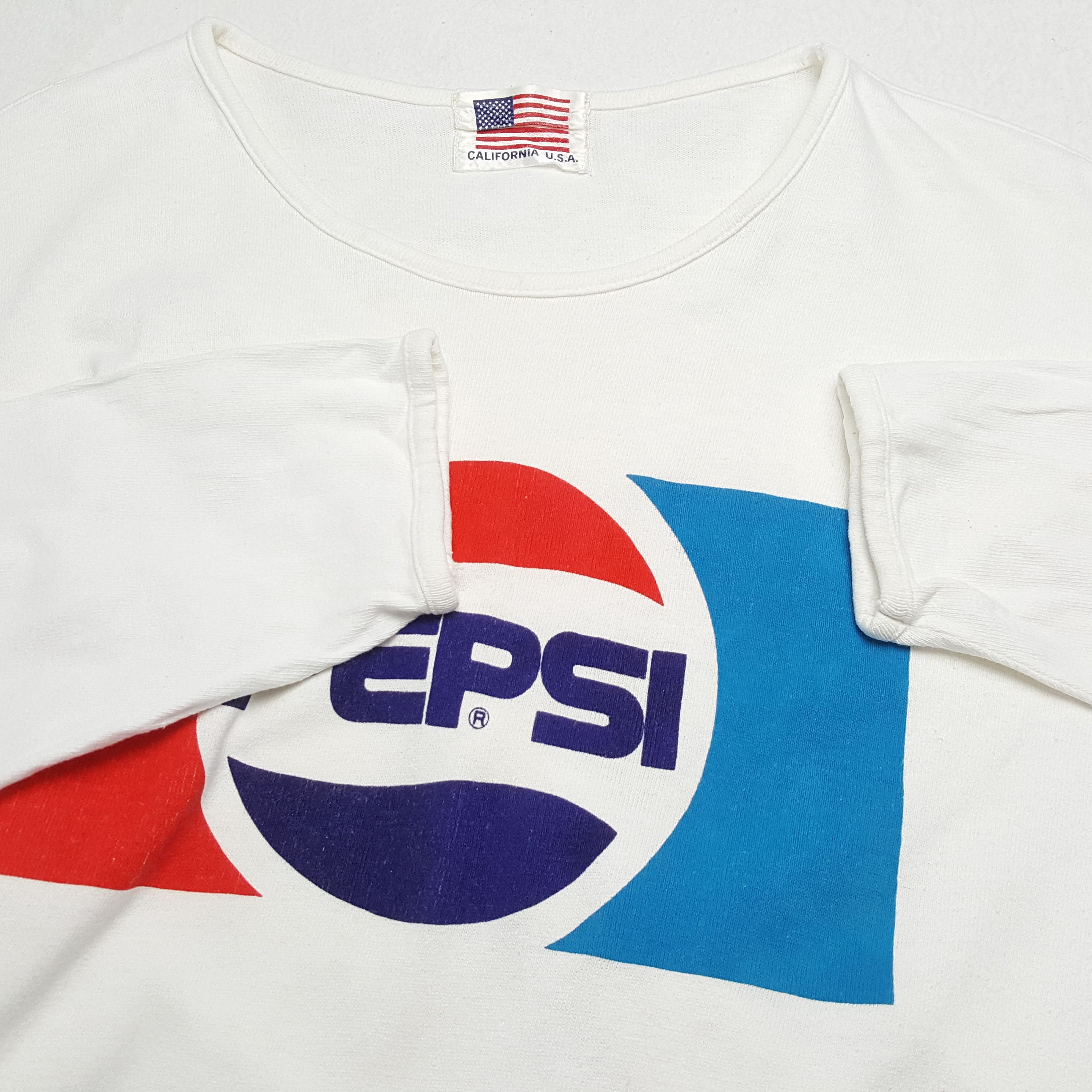 Pepsi × Vintage Vintage PEPSI Drinking Brand Long Sleeve T-Shirts Size US M / EU 48-50 / 2 - 7 Thumbnail