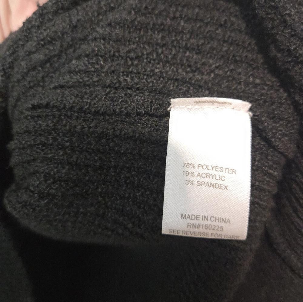 Designer StitchDrop Black Sweater Size M / US 6-8 / IT 42-44 - 3 Thumbnail