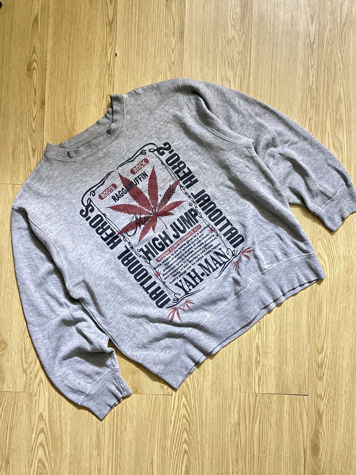 Japanese Brand National Hero’s Raggamuffin High Jump Crewneck Size US M / EU 48-50 / 2 - 1 Thumbnail