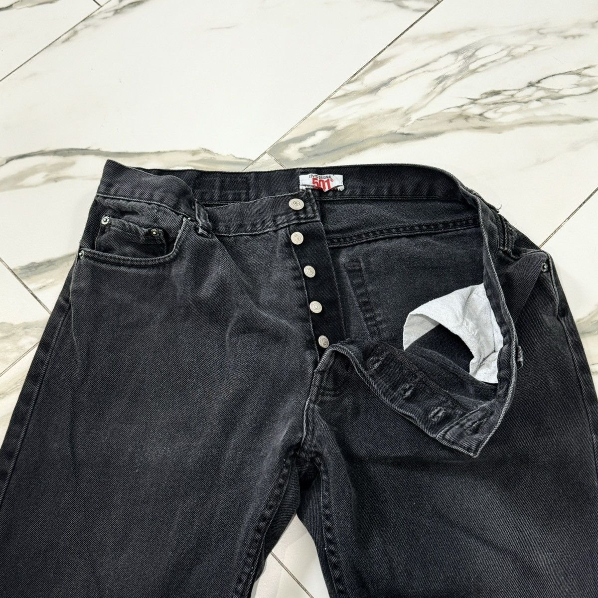 Levi's × Vintage VINTAGE 90s 5 BUTTON BLACK LEVI’S! Size US 36 / EU 52 - 7 Thumbnail