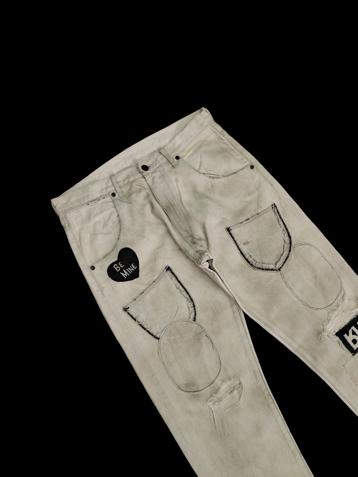 If Six Was Nine Seditionaries Jeans Rna Dirty Wash Punk Gothic Streetwear Size US 31 - 5 Thumbnail