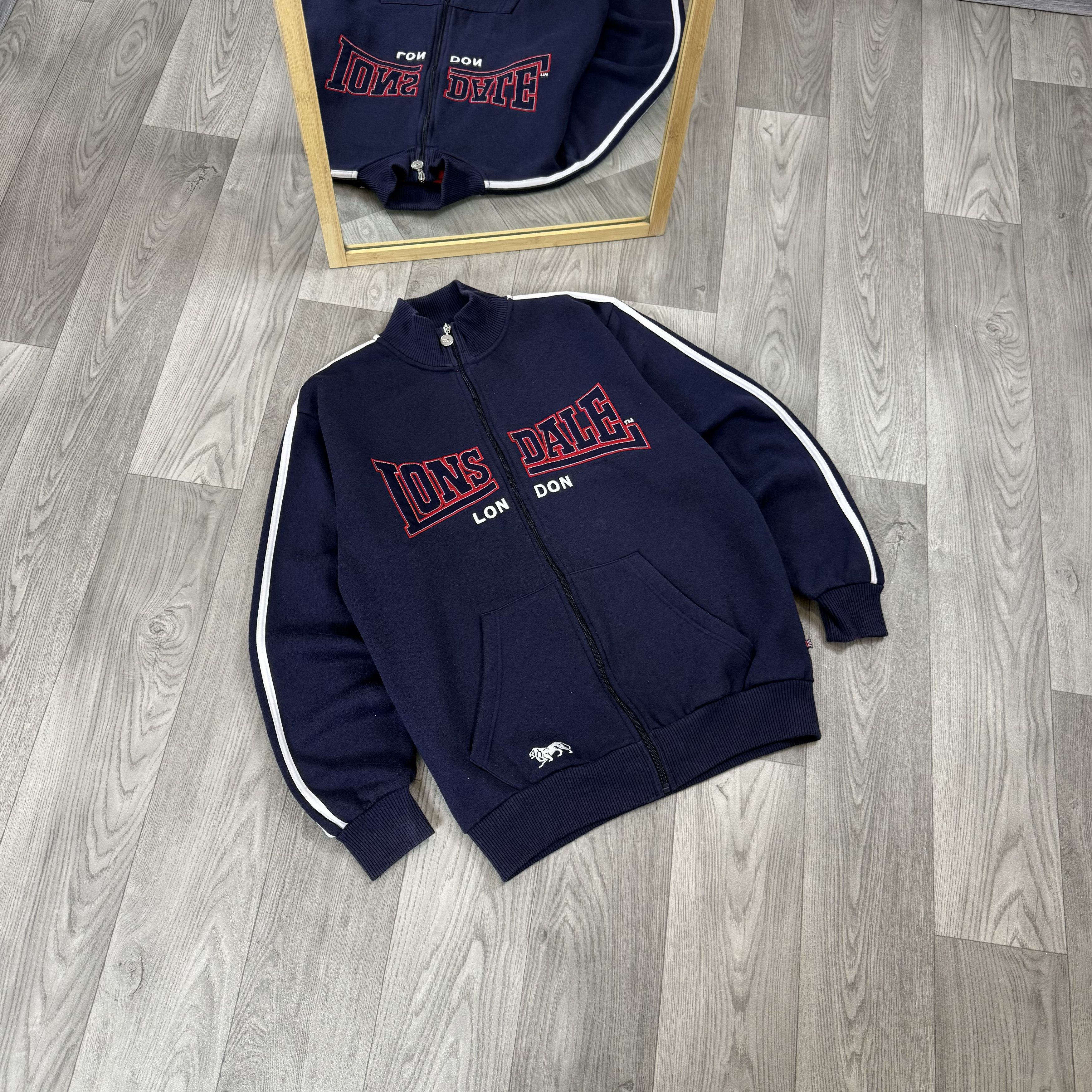 Lonsdale Vintage Lonsdale 90s Embroidered Zip Sweatshirt Sweat Jacket Size US S / EU 44-46 / 1 - 2 Thumbnail
