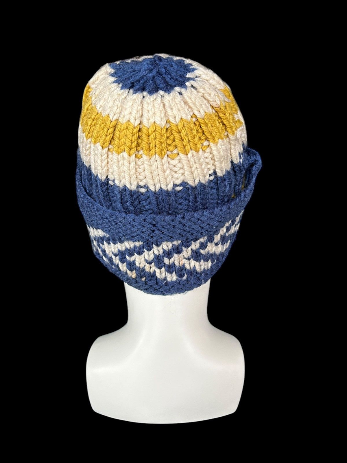 Japanese Brand × Kapital × Vintage Crochet Knitted Handmade Big Beanie Hats Rare☠️☠️ Size ONE SIZE - 3 Thumbnail