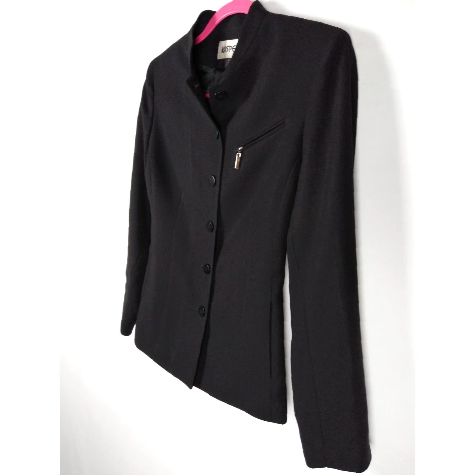 Kasper Kasper Blazer Jacket Black 4 Womens Lined Career Work Blazer Coat Size S / US 4 / IT 40 - 6 Thumbnail