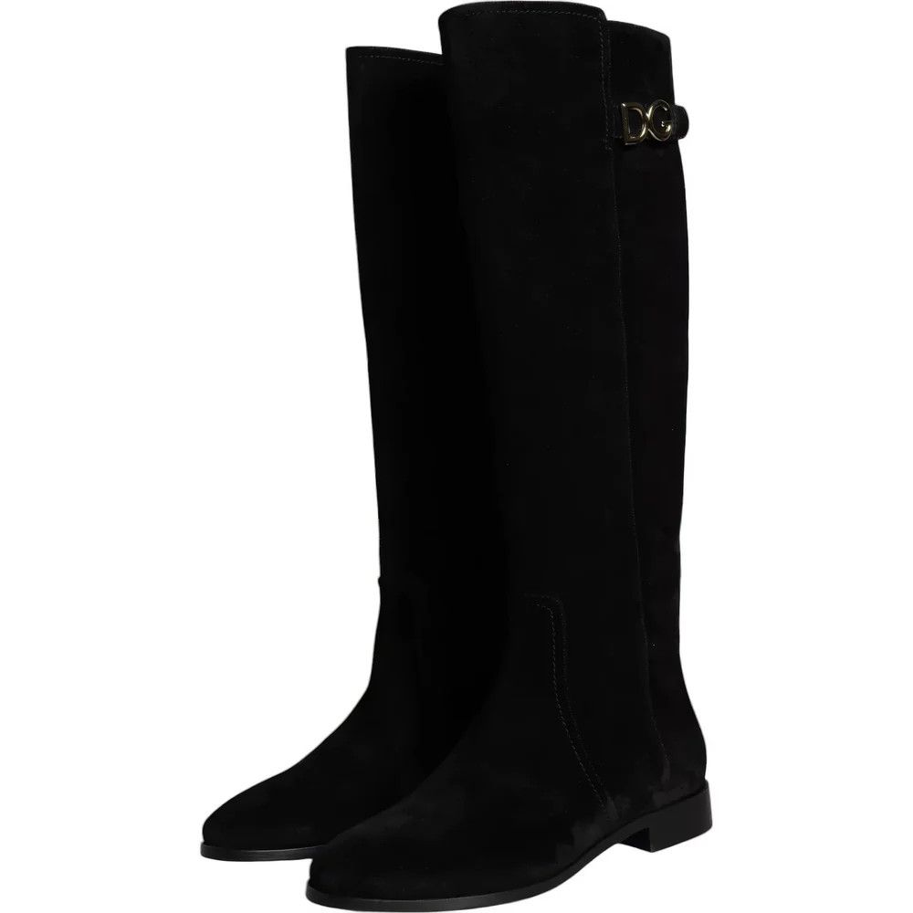 Dolce & Gabbana o1y0825 Suede Boots in Black Size US 6.5 / IT 36.5 - 3 Thumbnail