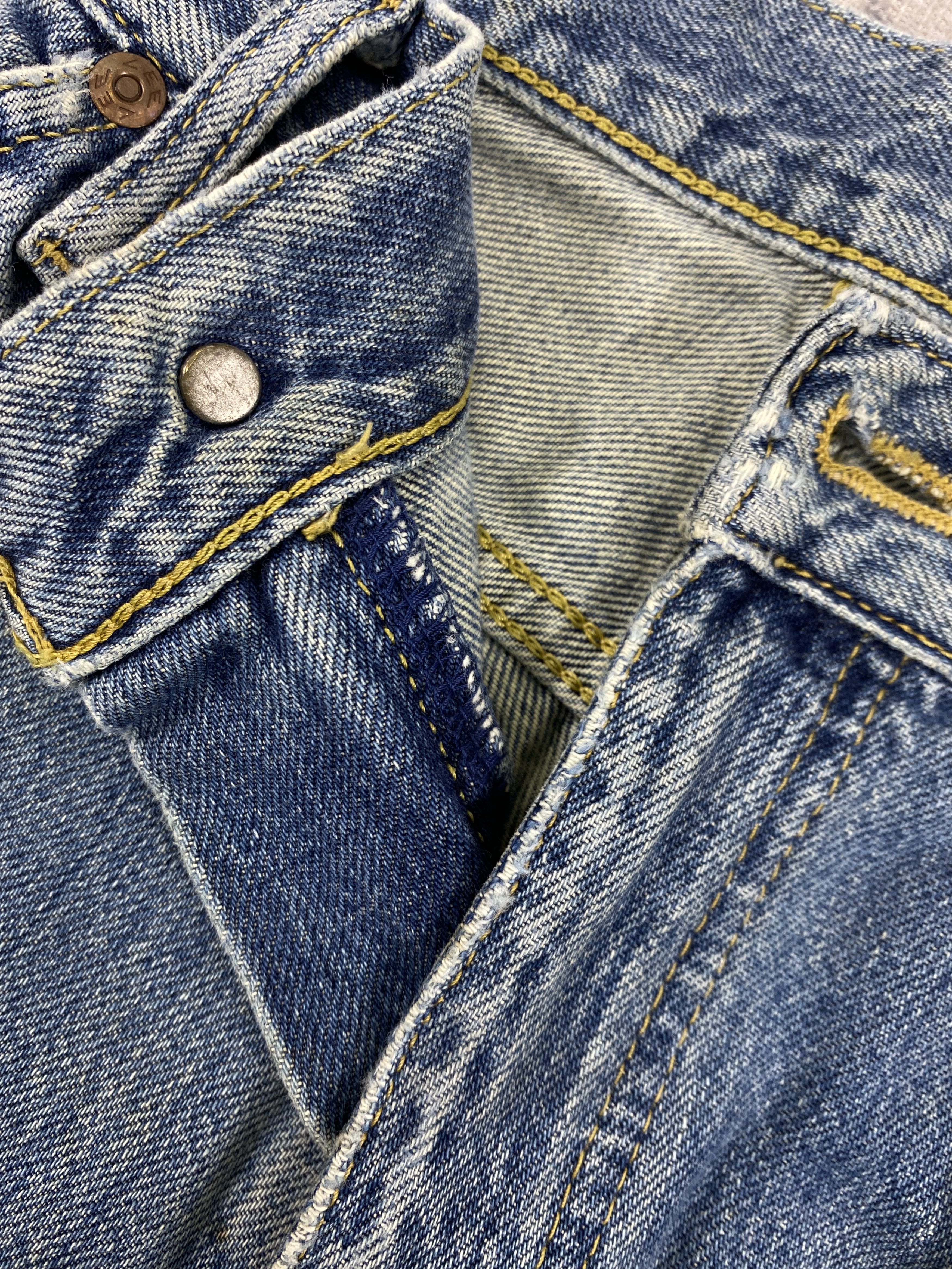 Japanese Brand Distressed Blue Vintage Lee Flare Jeans 30x32 Denim- JN3534 Size US 30 / EU 46 - 7 Thumbnail