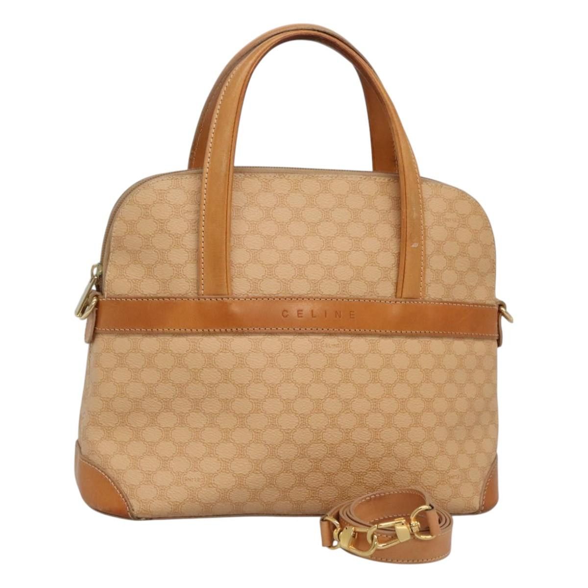 Celine CELINE Macadam Canvas Hand Bag Pvc 2ay Beige Gold Size ONE SIZE - 1 Thumbnail