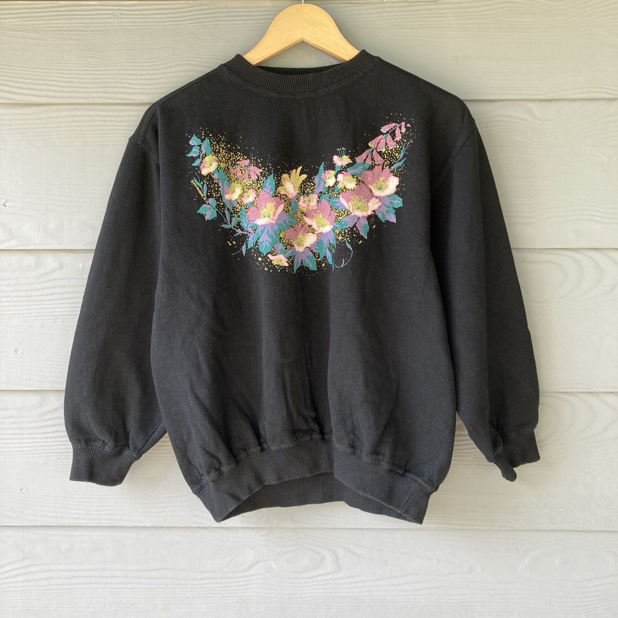 Vintage 90s XCII Wildside L.A CA Black Sweatshirt Size M / US 6-8 / IT 42-44 - 1 Thumbnail